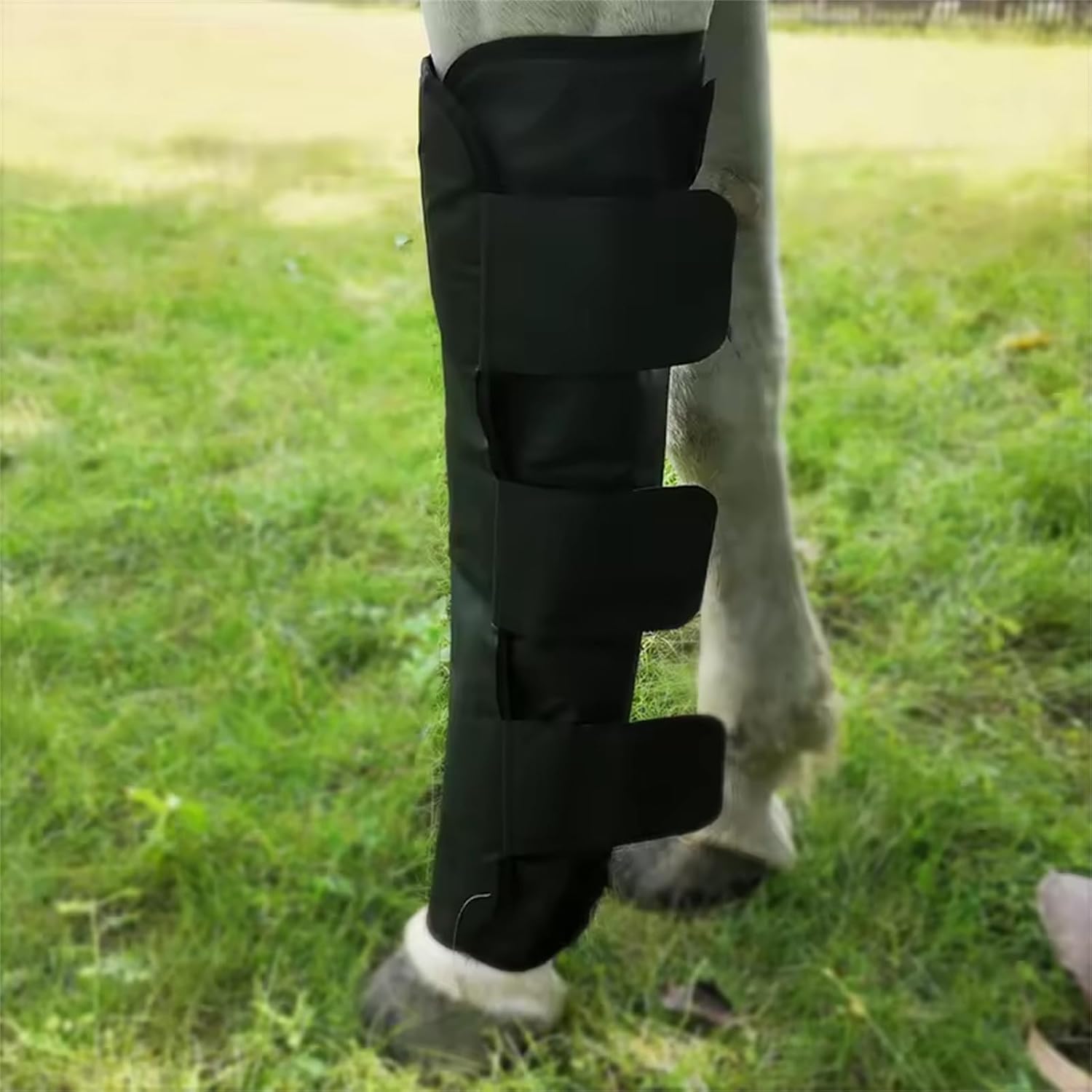 Red Light Therapy for Horses Legs Stifle Pain, 660+850nm Near Infrared Light Wraps with Rechargeable Battery, for Equine Front/Hind Legs Front Leg 2pcs