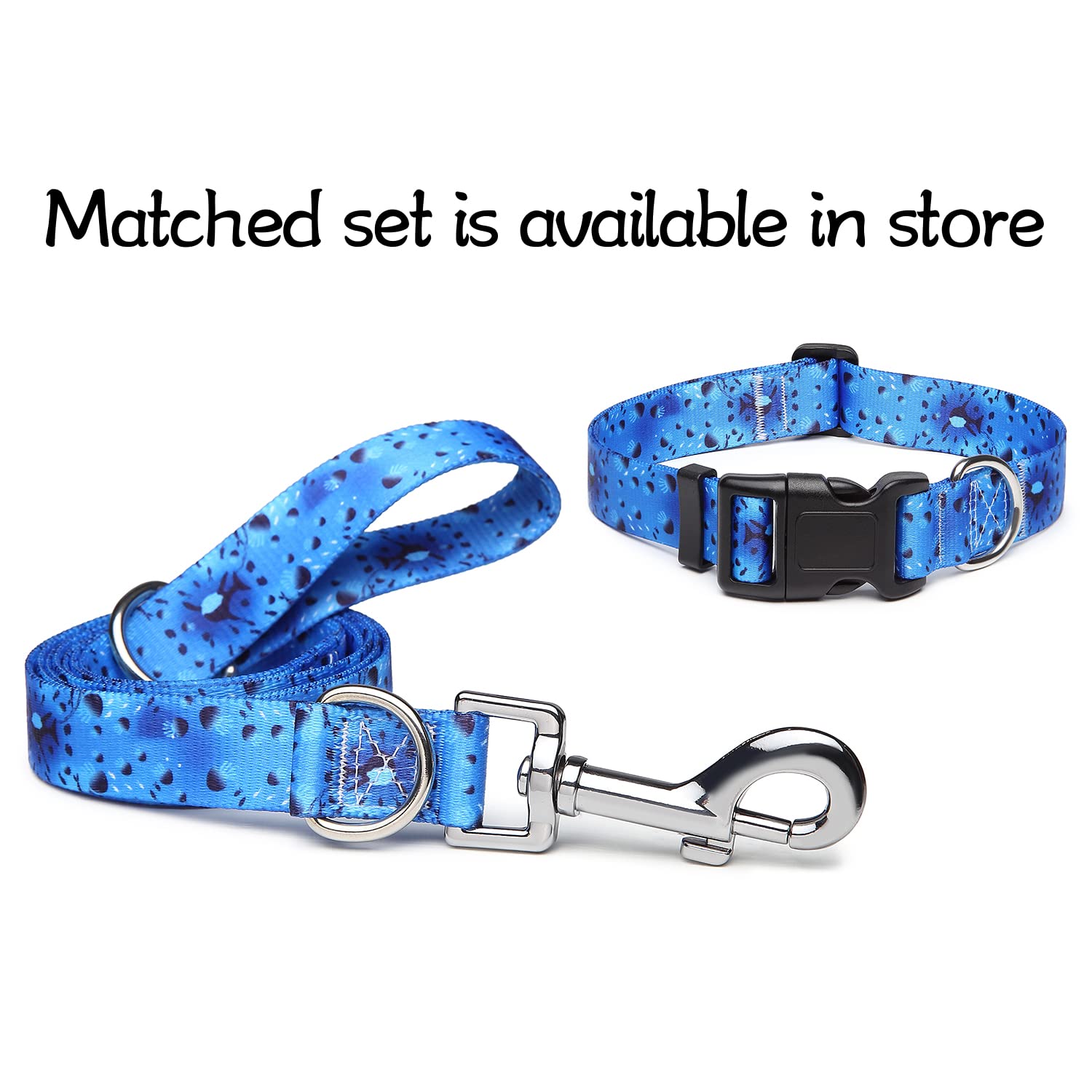 Adjustable Dog Collar with Patterns, Ultra Comfy Soft Nylon Breathable Pet Collar for Small Medium Large Dogs (L, Floral Orange) — view 32