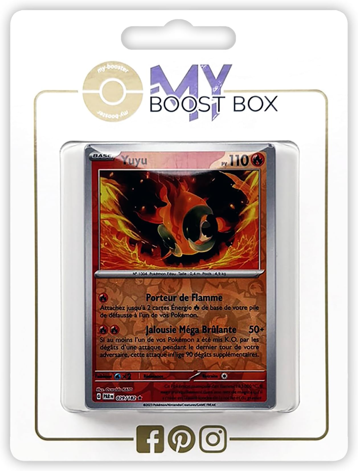 Yuyu (Chi-Yu) 029/182 Holo or Reverse (random) - my-booster X Écarlate et Violet 4 - Faille Paradoxe Box of 10 Pokemon French cards