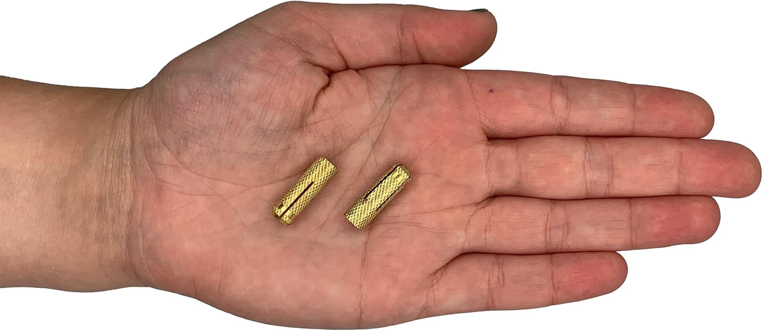 Marcopol (Pack of 100 pcs) Brass Drop in Anchors M5 x 20 mm, Expansion Bolt Sleeve, Concrete Masonry Brick Anchor - Image 5