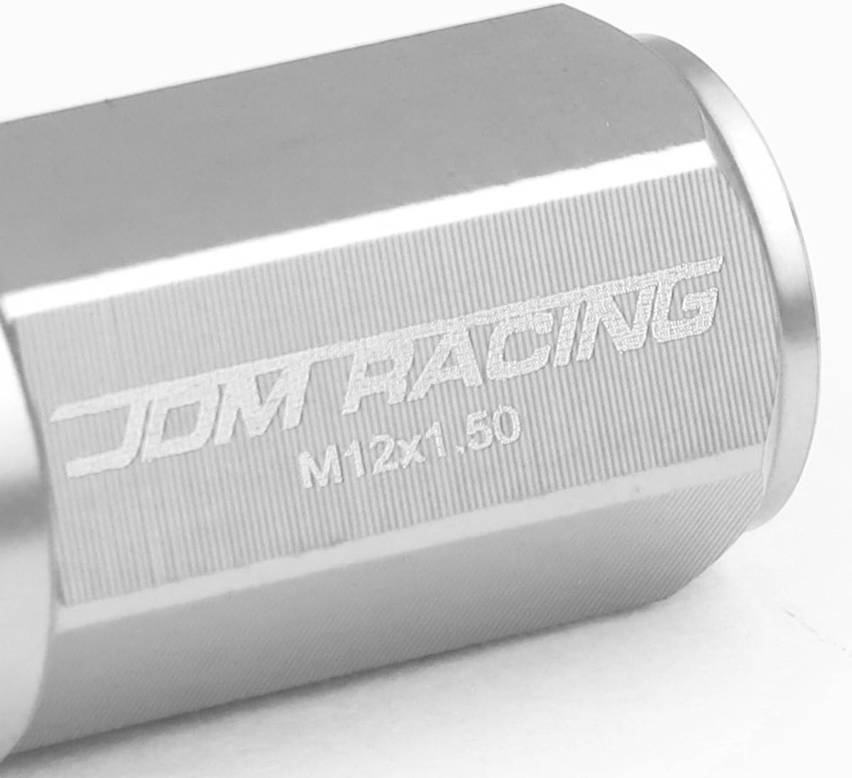 Auto Dynasty 20-Piece M12 x 1.5 Aluminum Alloy Wheel Lug Nuts + 2 X Deep Drive Extension (Silver)