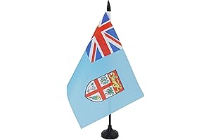 Fiji Table Flag 5' x 8' - Fijian Desk Flag 21 x 14 cm