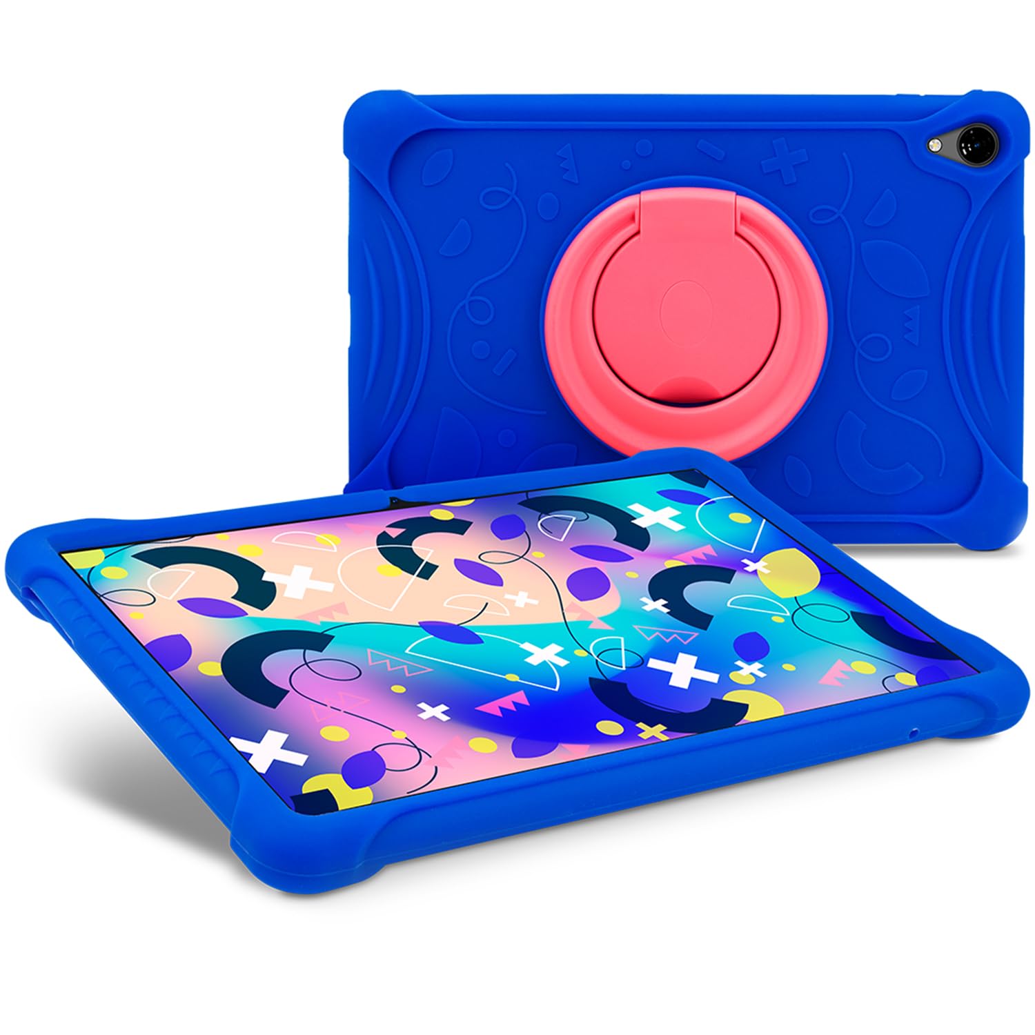 SPC Gravity 11" Kids Case – Funda para niños en Silicona fácil de Lavar para Modelo SPC Gravity 11" con Esquinas reforzadas a Prueba de Golpes y argolla giratoria – Color Azul