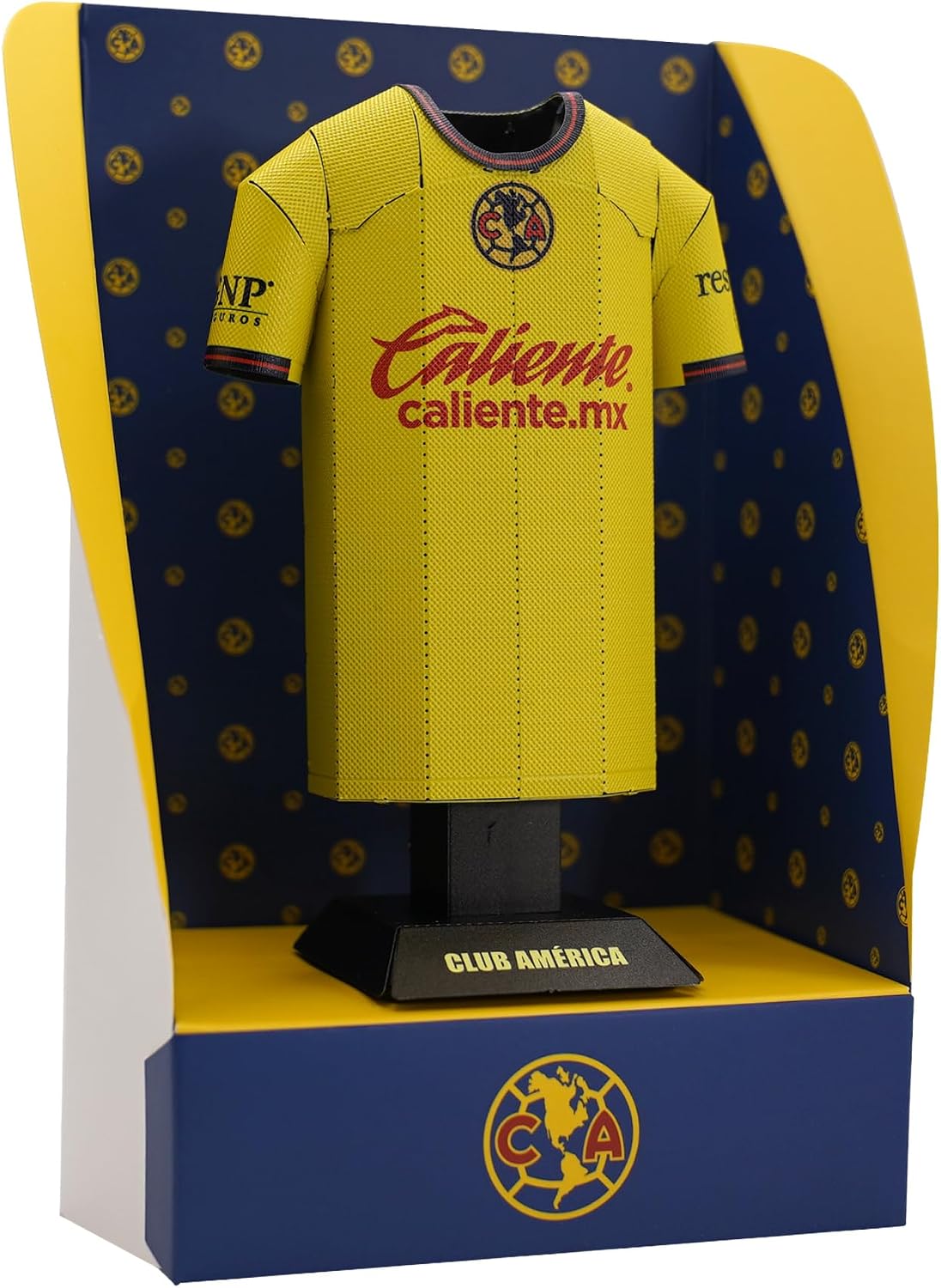 Club America Jersey Shaped Alloy Metal Desk Display Stand – Official Men’s Soccer Team Collectible Model (24/25 Home)