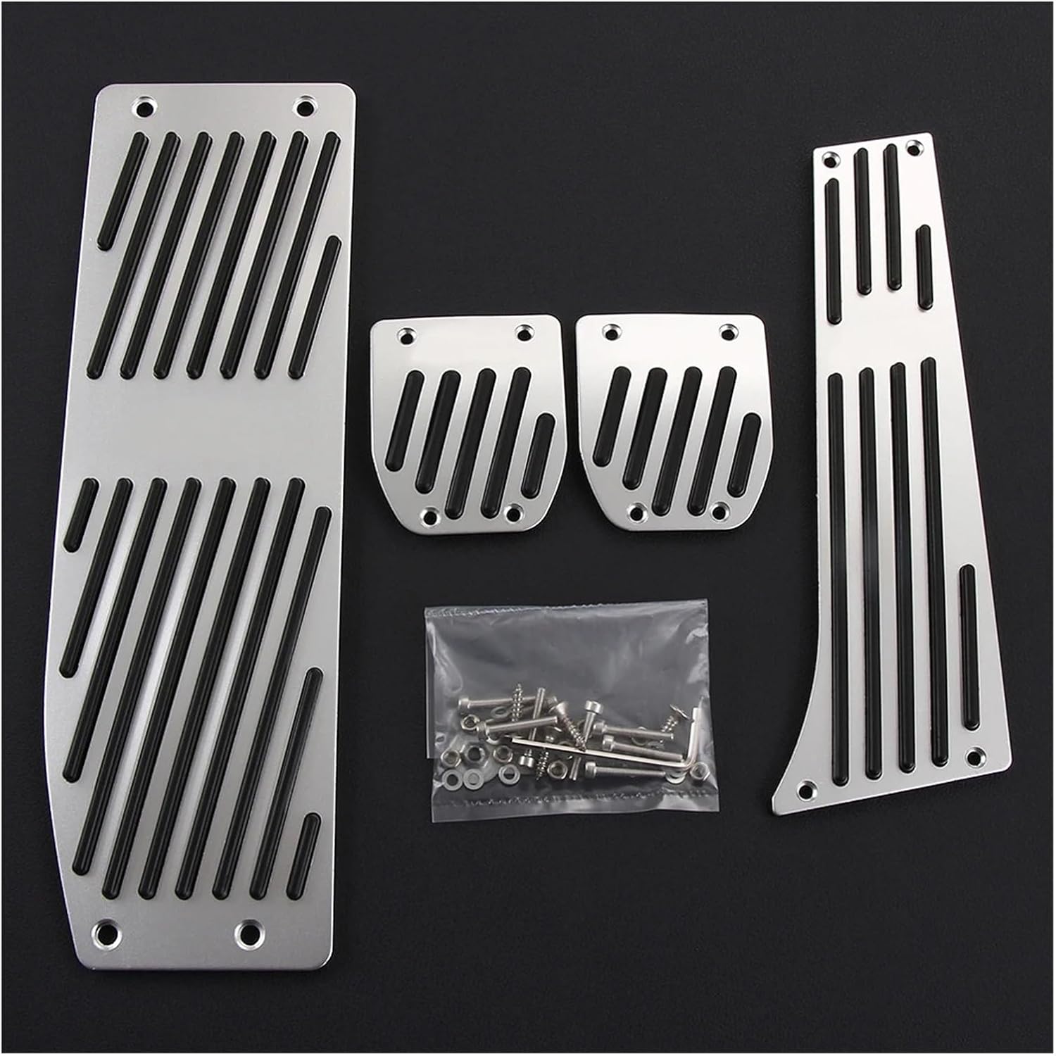 Non-drilling Non-slip Accelerator Gas Fuel Brake Foot Rest Pedal Pads Compatible For BMW 1,3 Series X1 E39 E46 E87 E90 E91 E92,Car Styling(Fuel Brake Clutch MT)