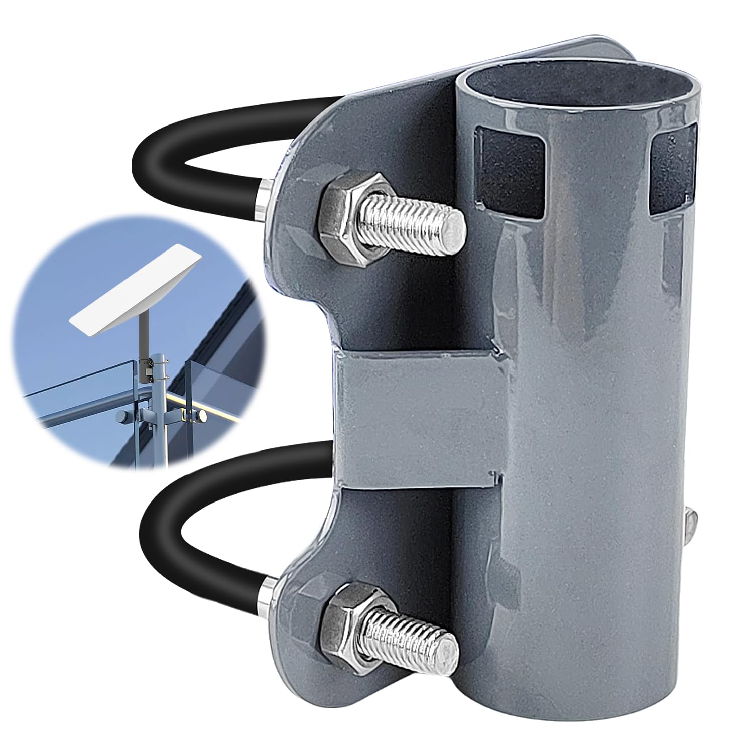 Supporto A J Per Antenna Starlink E WiFi – 23.6 Pollici, Montaggio A Parete/Palo, Regolabile 160°, Carico 65 Lb