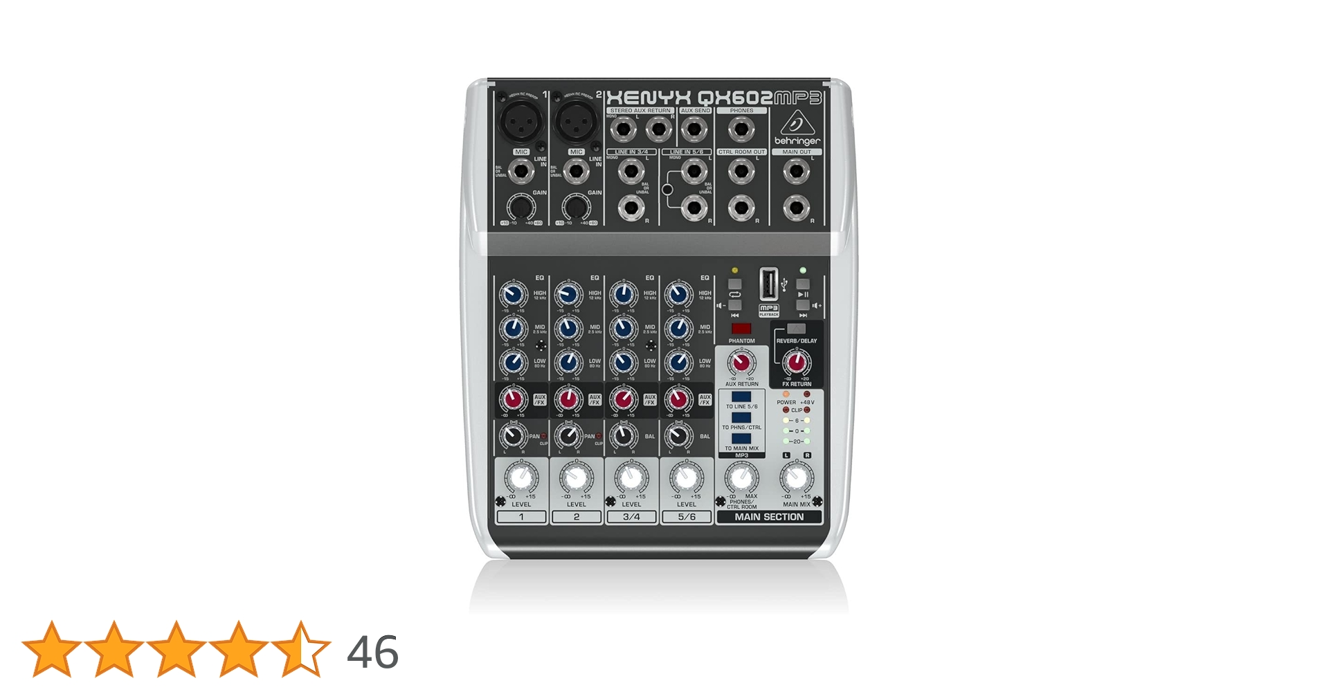 配信機器・PA機器・レコーディング機器 XENYX QX602MP3 BEHRINGER ( ベリンガー ) XENYX QX602MP3 MP3プレーヤー搭載