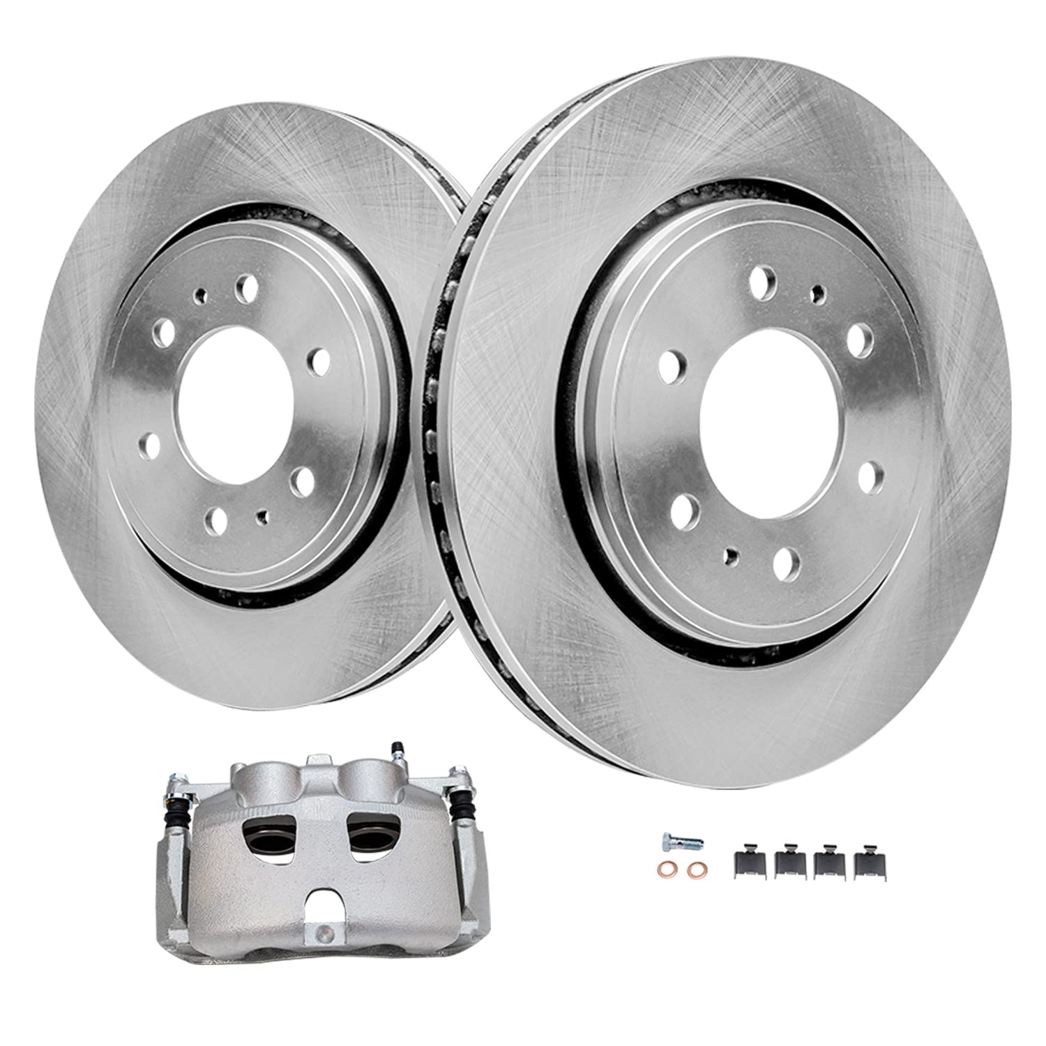 Detroit Axle - Front Disc Rotors Right Brake Caliper Replacement