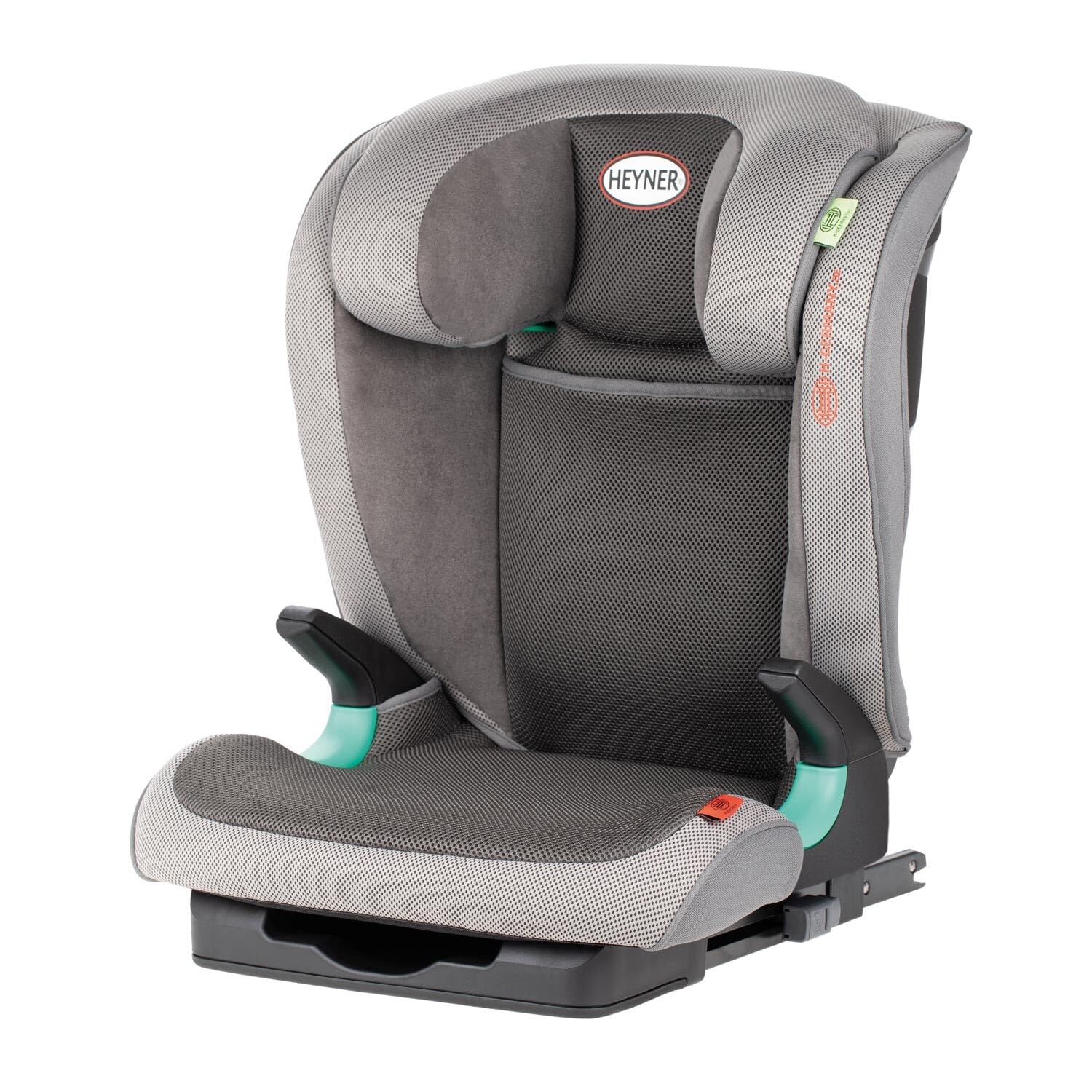 HEYNER® KIDS Fotelik dziecięcy Isofix-I-Size 15-36kg Fotelik samochodowy 95-150 cm, 4-12 lat Grupa II/III Fotelik samochodowy Pokrowiec dla dzieci uniwersalny