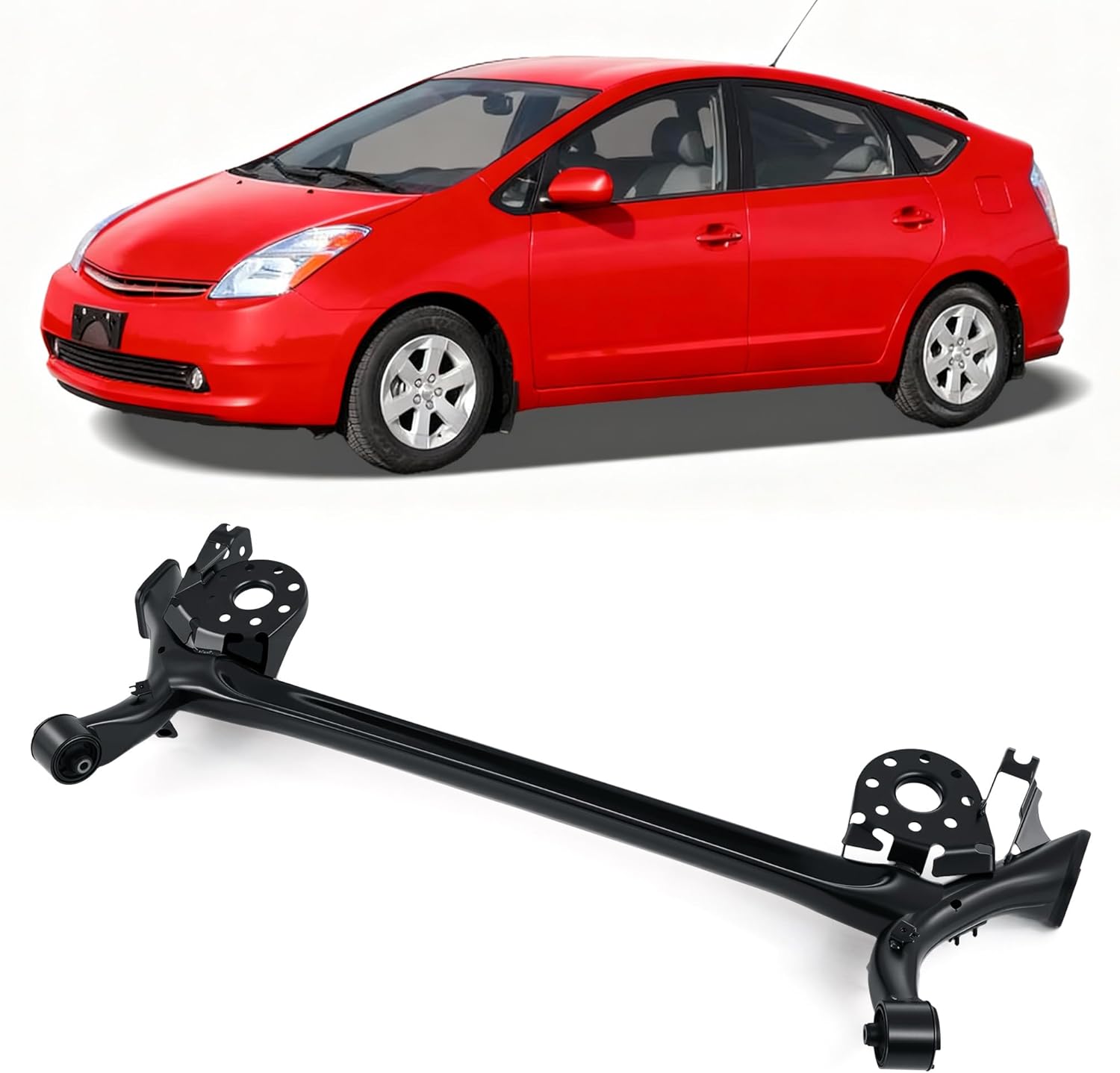 VRC Rear Subframe Crossmember Axle Beam Compatible with Toyota Prius C 2012-2018 Yaris 2005-2016 Scion XD 2007-2014 Rear Suspension Crossmember