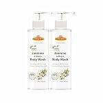 Khadi Herbal Jasmine & Mogra Body Wash – 100% Pure Natural Shower Gel for Soft & Hydrated Skin – Gentle Cleansing with Soothing Fragrance – 400ml (Pack of 2)
