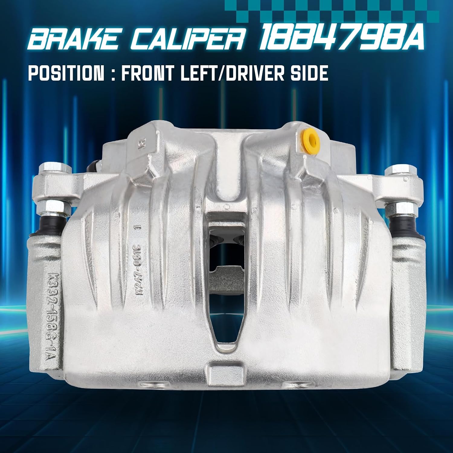 IRONTEK 18B4798A Front Left Driver Side Brake Caliper for 2004-05 for Buick Rainier, 2006 for Chevy SSR, 2002-05 Trailblazer, 02-05 for GMC Envoy, for Isuzu Ascender, for Olds Bravada, for Saab 9-7x