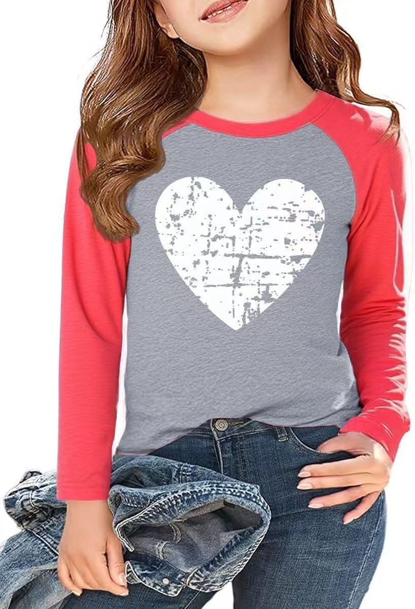 Long Sleeve Shirt for Girls Casual Basic Tees Fall Winter Halloween Christmas Tops Blouse 5-14 Years Boys