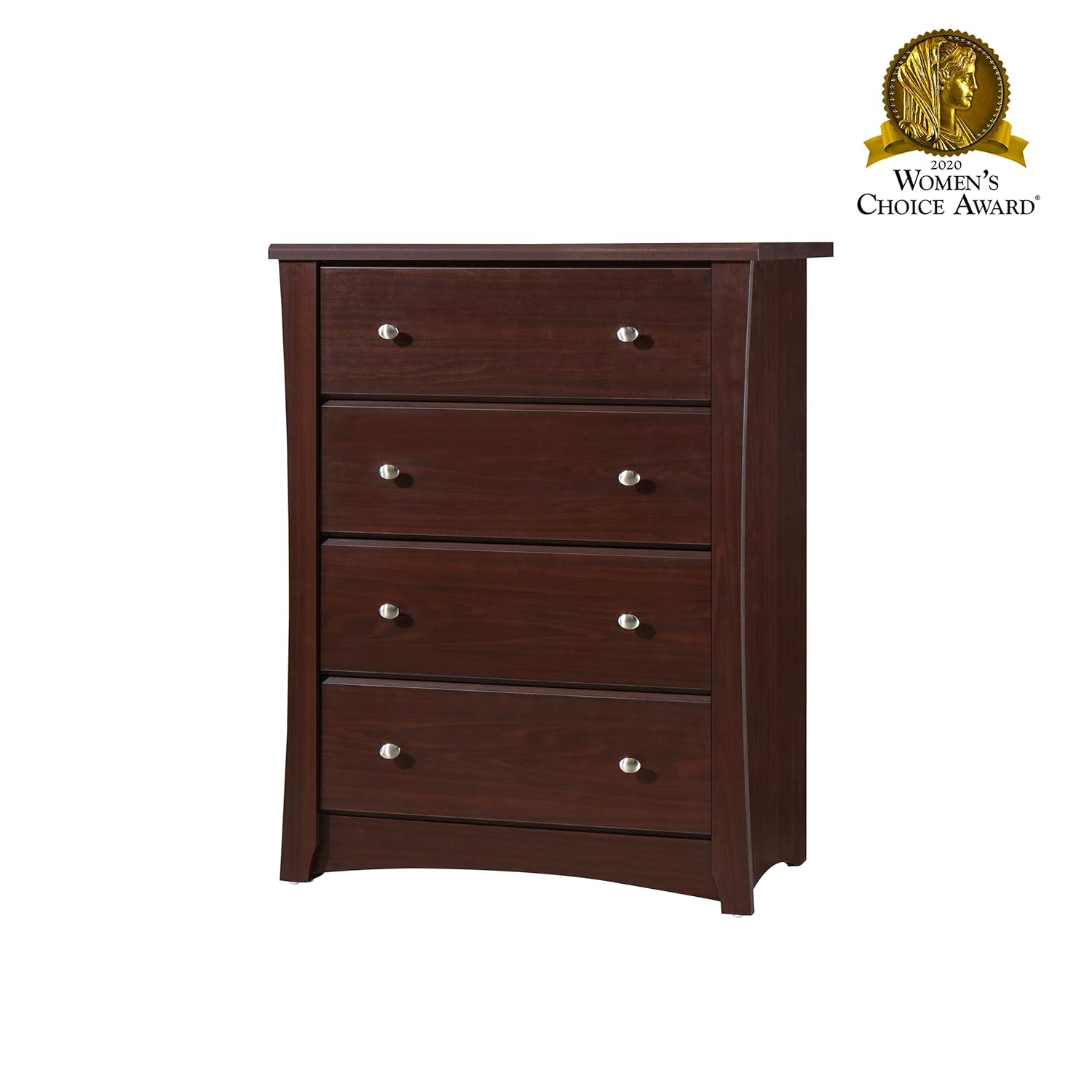 Storkcraft Crescent 4 Drawer Chest, Kids Bedroom Dresser with 4 Drawers, Wood & Composite Construction, Ideal for Nursery, Toddlers Room, Kids Room, Espresso : Everything Else