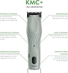 Wahl Professional Animal KMC+ 2-Speed Cordless Clipper - Detachable Blade Pet & Dog Clipper Kit - Patented Ergonomic Housing Design - Premium Pet Clipper - Sage Green- Model 59133
