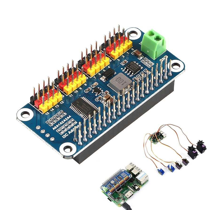 MakerFocus PWM Servo Motor Driver IIC Module 16 Channel PWM