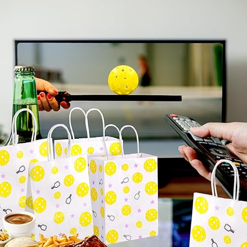 Miniatura 6 de 16 bolsas de regalo de papel de pickleball, suministros de fiesta de pickleball, bolsas de regalo de pickleball, bolsas de regalo de pickleball para