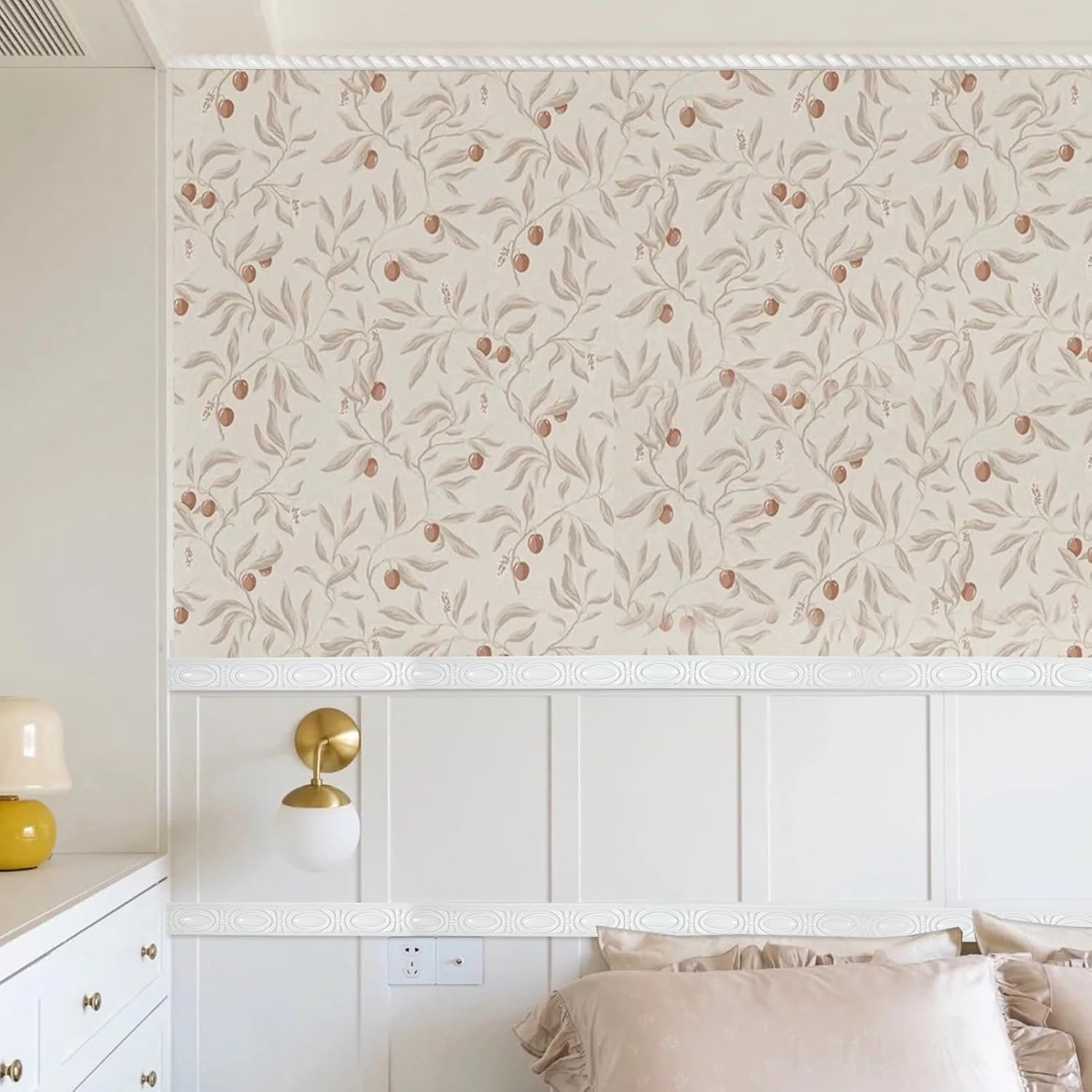 Self-Adhesive Flexible Crown Molding PVC Ceiling & Wall Decoration Trim – 0.7IN*0.28IN, 10 FT Roll Peel and Stick White Wall Trim, DIY Installation for Mirror Edge