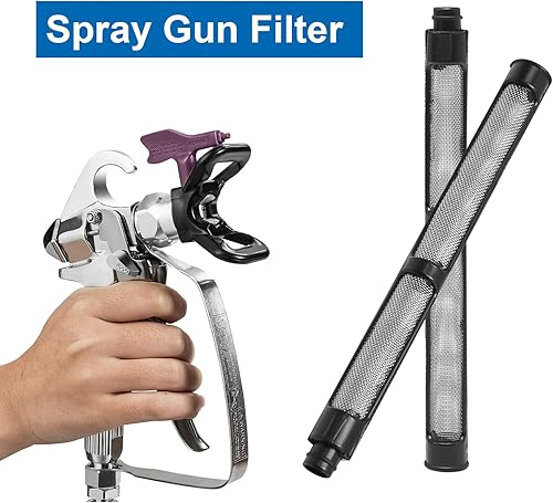 Miniatura 2 de Paquete de 10 filtros de pistola de pulverización sin aire 287032 adecuados para pistola de pulverización Graco Filtro 60 malla