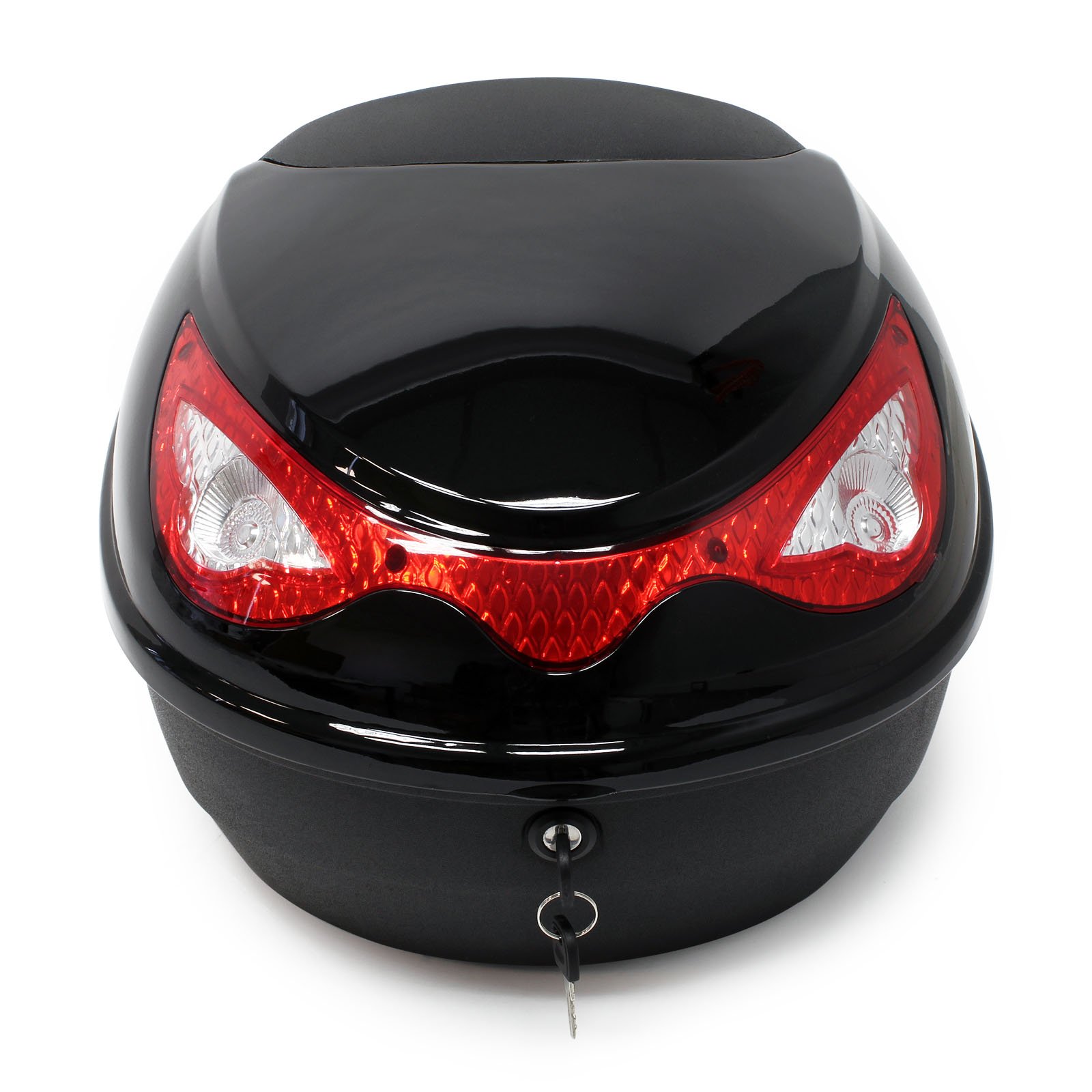 Wiltec Bauletto posteriore per scooter e moto 22 litri nero 380x400x300 mm Top case rigido