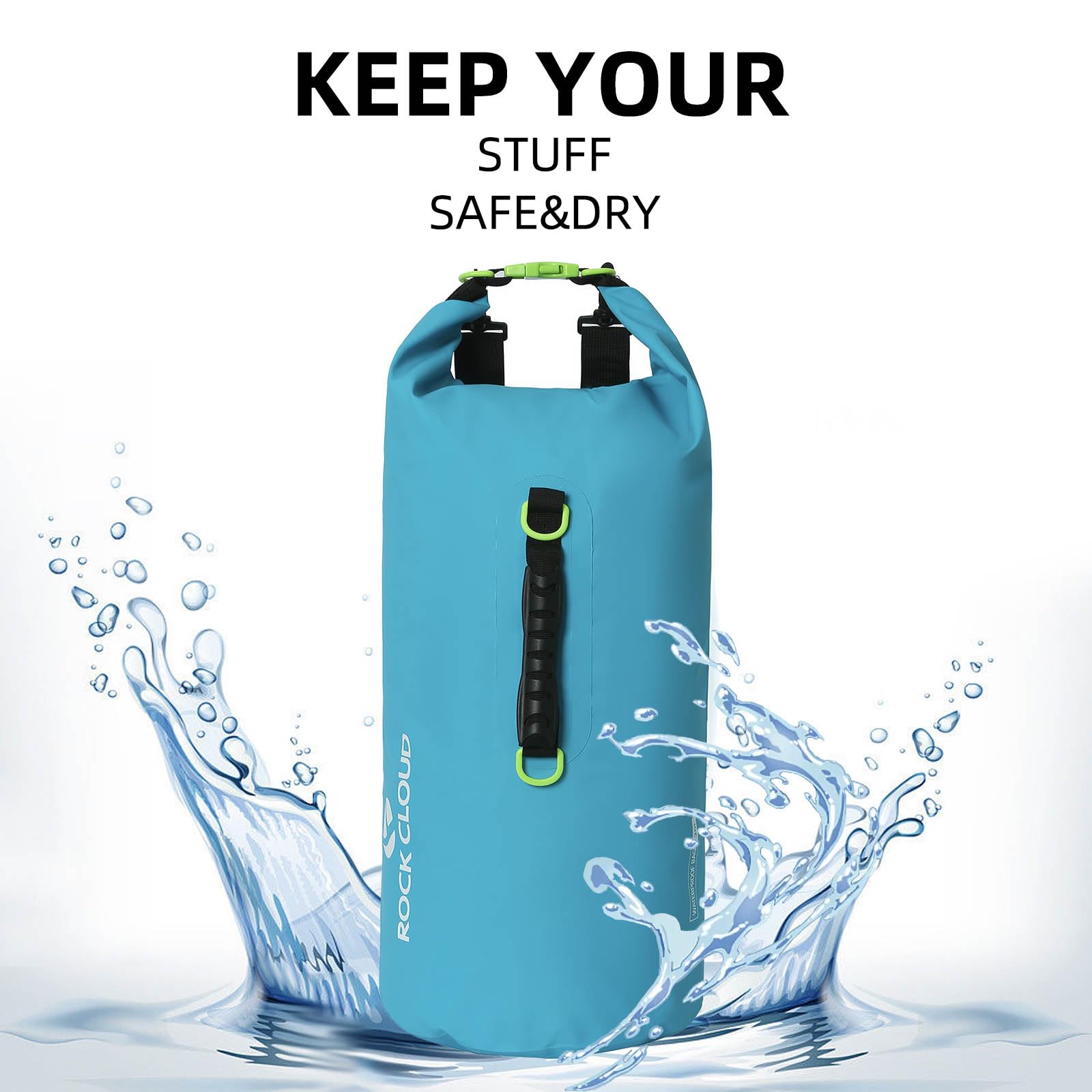 ROCK CLOUD Dry Bag Waterproof 20L Dry Sack for Kayaking Rafting Boating Beach Surfing Swimming Canoe Camping Hiking Fishing Ski - Image 4