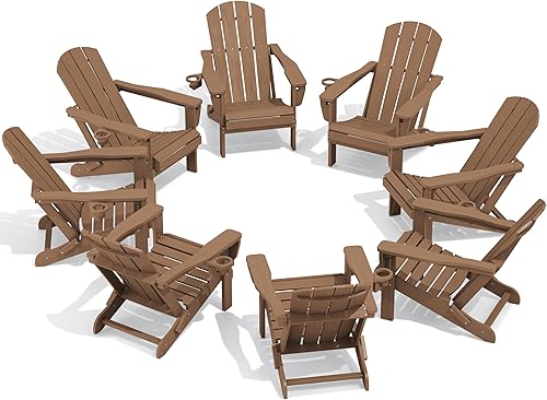 Vista 43 de SERWALL Silla Adirondack plegable ajustable verde