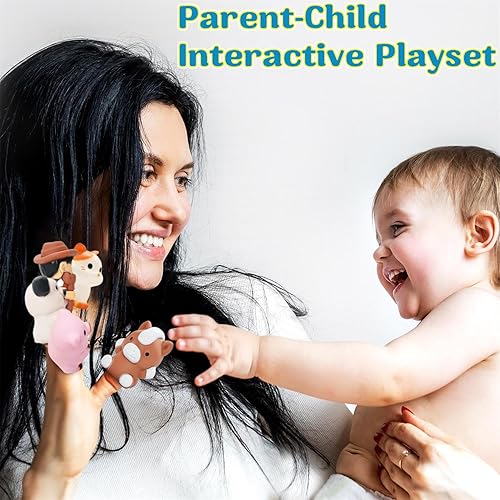 Miniatura 5 de Big Red Barn Farm Animal Toy para niños pequeños de 1, 2 y 3 años, juguetes de aprendizaje Montessori preescolar, juego de granja de simulación con