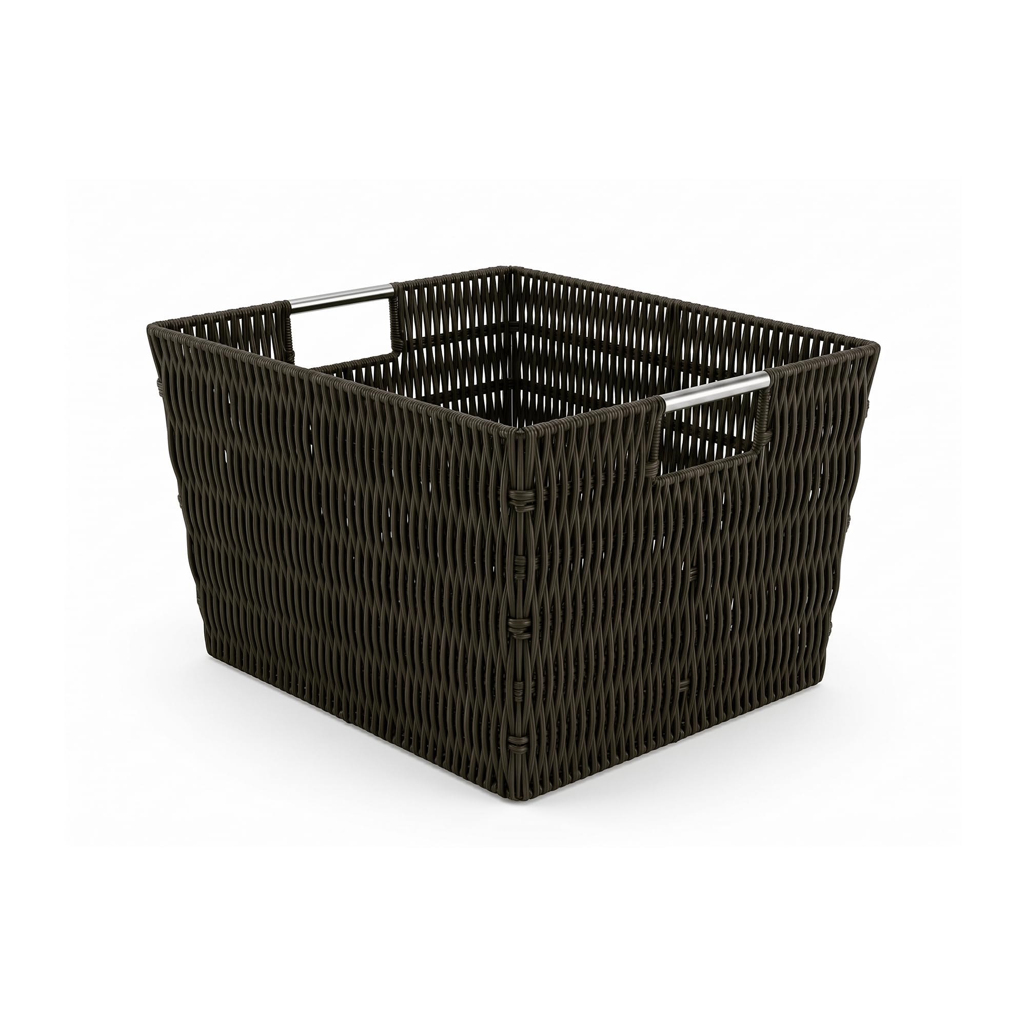 Whitmor Rattique Storage Tote Basket - Espresso