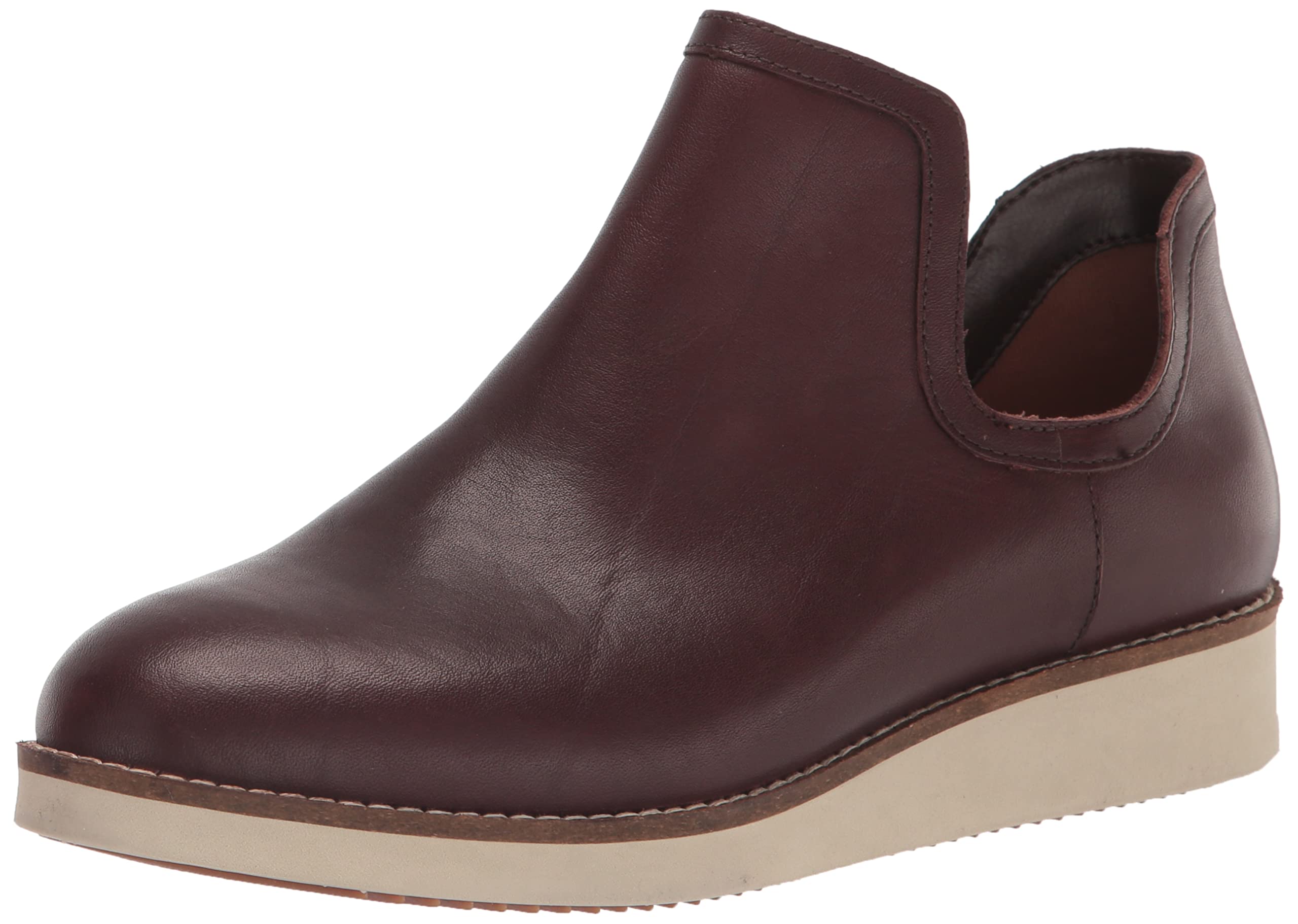 SoftWalk Women's Bootie Ballet Flat, Dark Brown, 10 Narrow