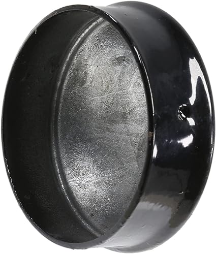 Miniatura 5 de Valla de eslabones de cadena negra, 3 pulgadas (2 78 pulgadas de diámetro) redonda, cúpula externa, acero  tapas de eslabones de cadena  (paquete de