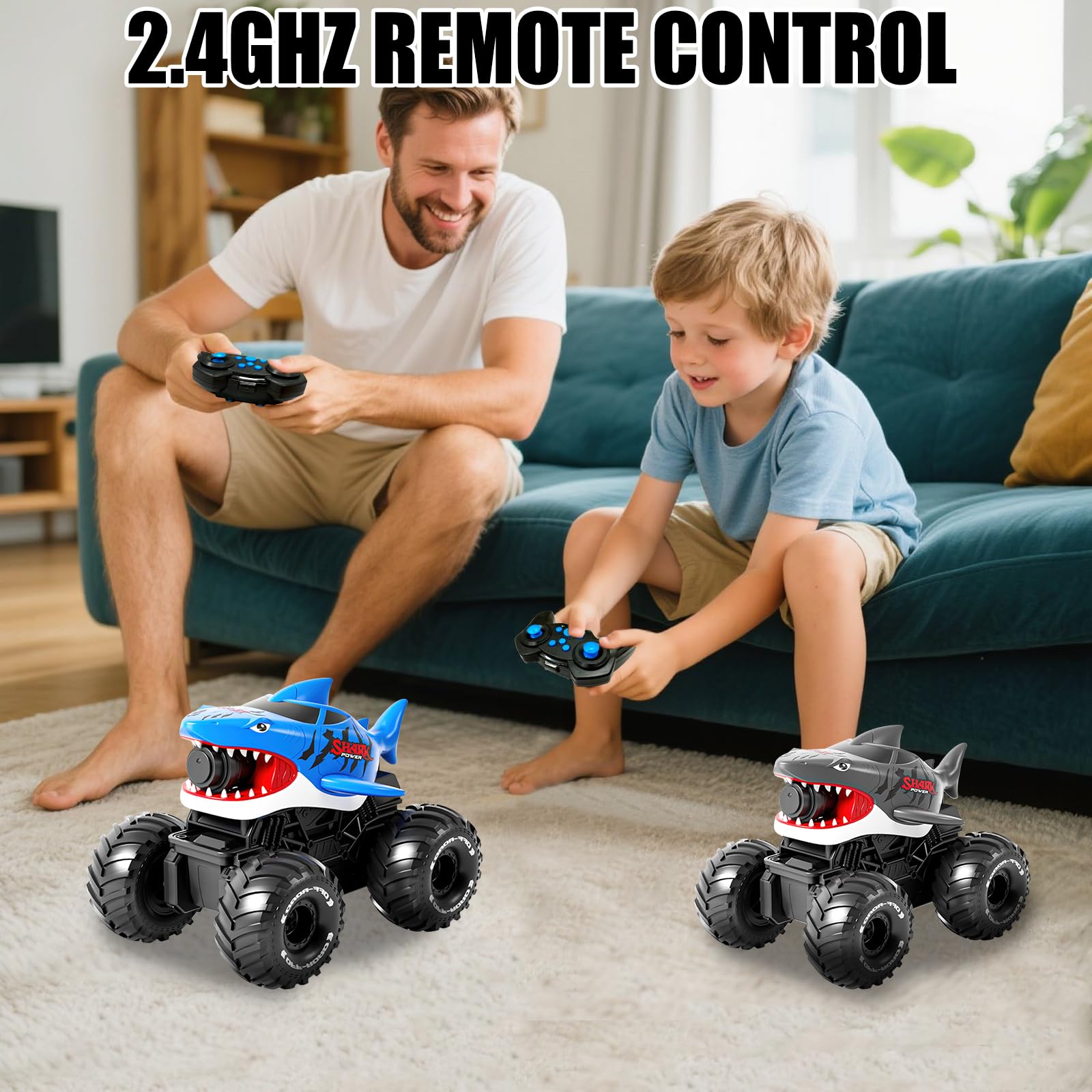 Samochód zdalnie sterowany płaz, 4WD 360°, obrót 2,4 GHz, RC, wodoodporny samochód terenowy z rozpylaną wodą, zdalnie sterowany samochód płazowy, na prezent dla dzieci, 7 lat, chłopiec
