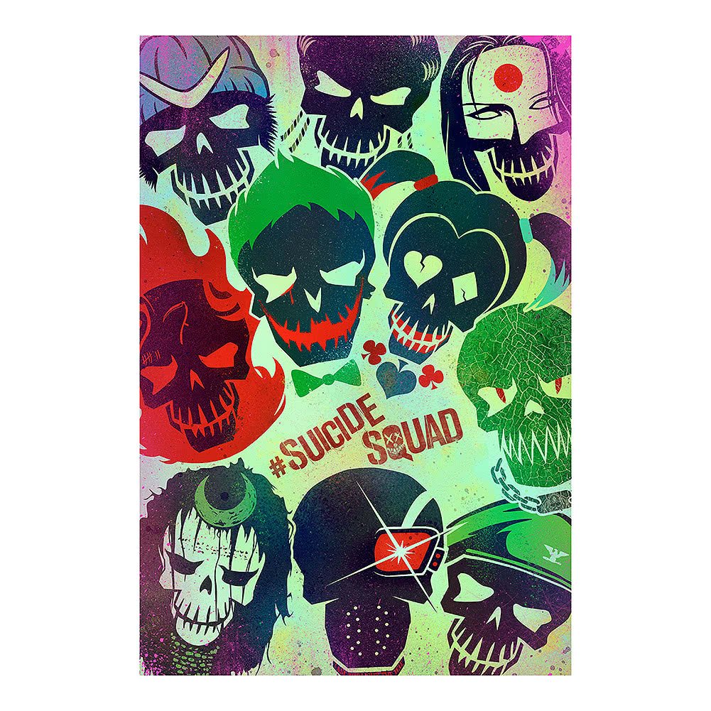 Gb Eye Various Dc Comics "Suicide Squad Faces" Maxi Poster, 61 X 91.5 Cm