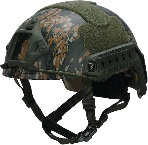 LOOGU Tactical Helmet, Adjustable Fast MH Bump Protective Gear for Airsoft Paintball with 12-in-1 Face Mask