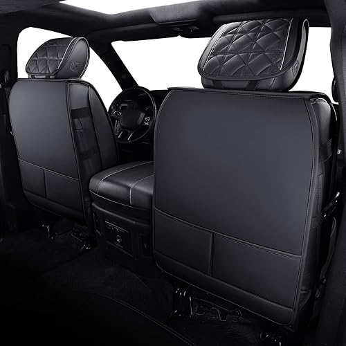Miniatura 2 de YIERTAI - Fundas de asiento para Dodge RAM, camiones 2009-2022, 1500 HD, 2010-2022, 25003500HD, Set completo, de doble cabina y cabina cuádruple, de
