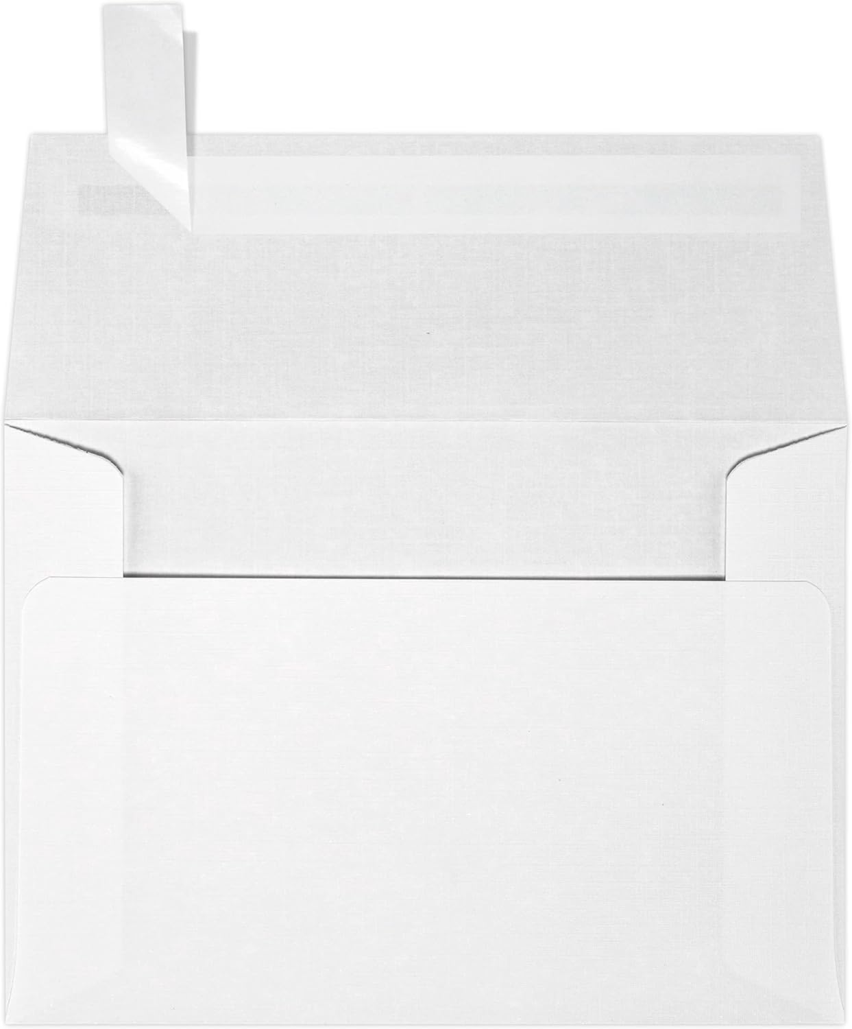 LUXPaper 4Bar A1 Invitation Envelopes | Peel & Press | 3 5/8 x 5 1/8 | White Linen | 80lb. Text | 1,000 Qty