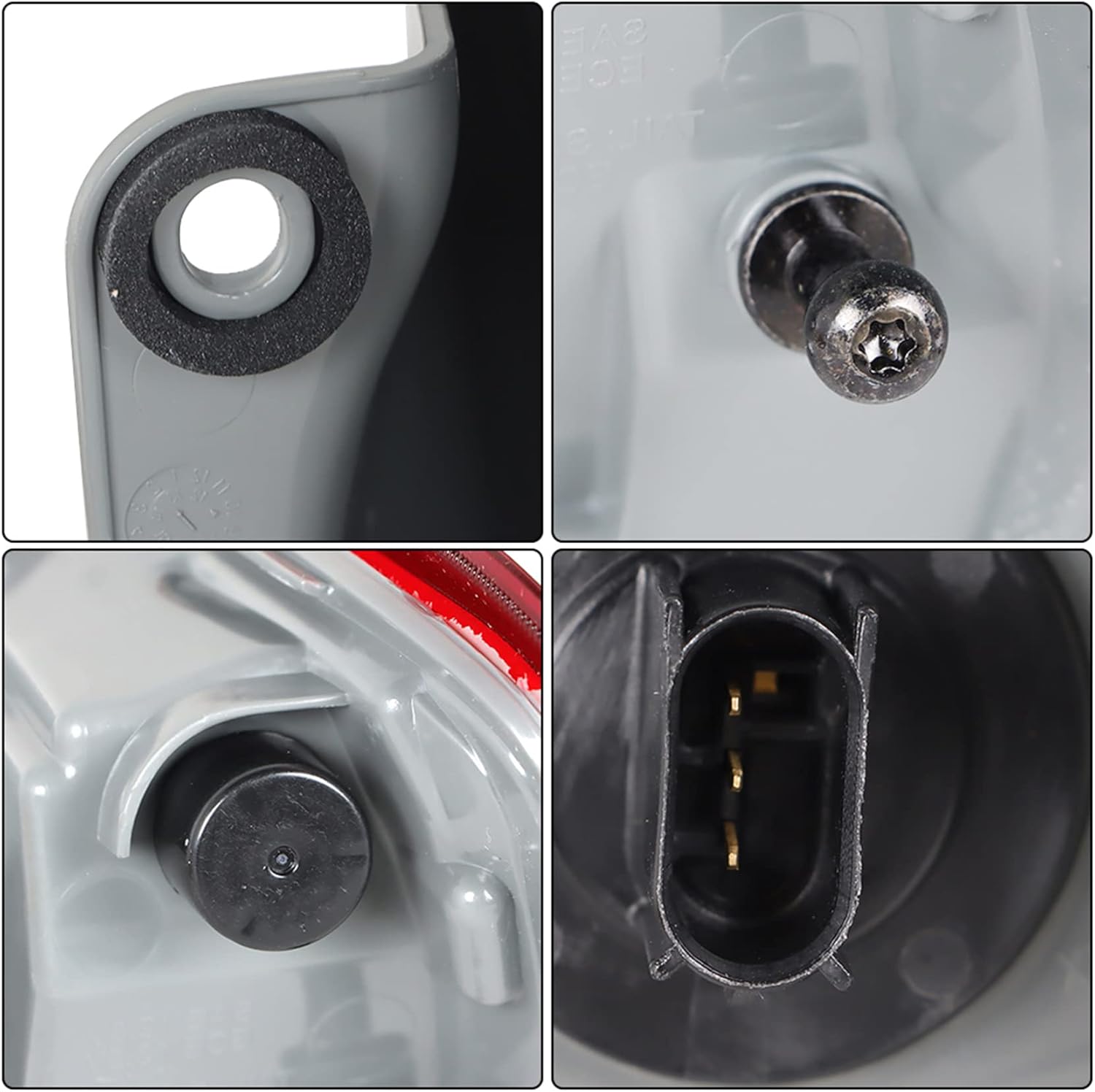 Silscvtt Rear Brake Tail Light Assembly Replacement for Grand Cherokee Laredo/Limited/Overland/Summit 2014-2021 Driver Side Outer Tail Lamp Halogen Type 68110017AF CH2804106