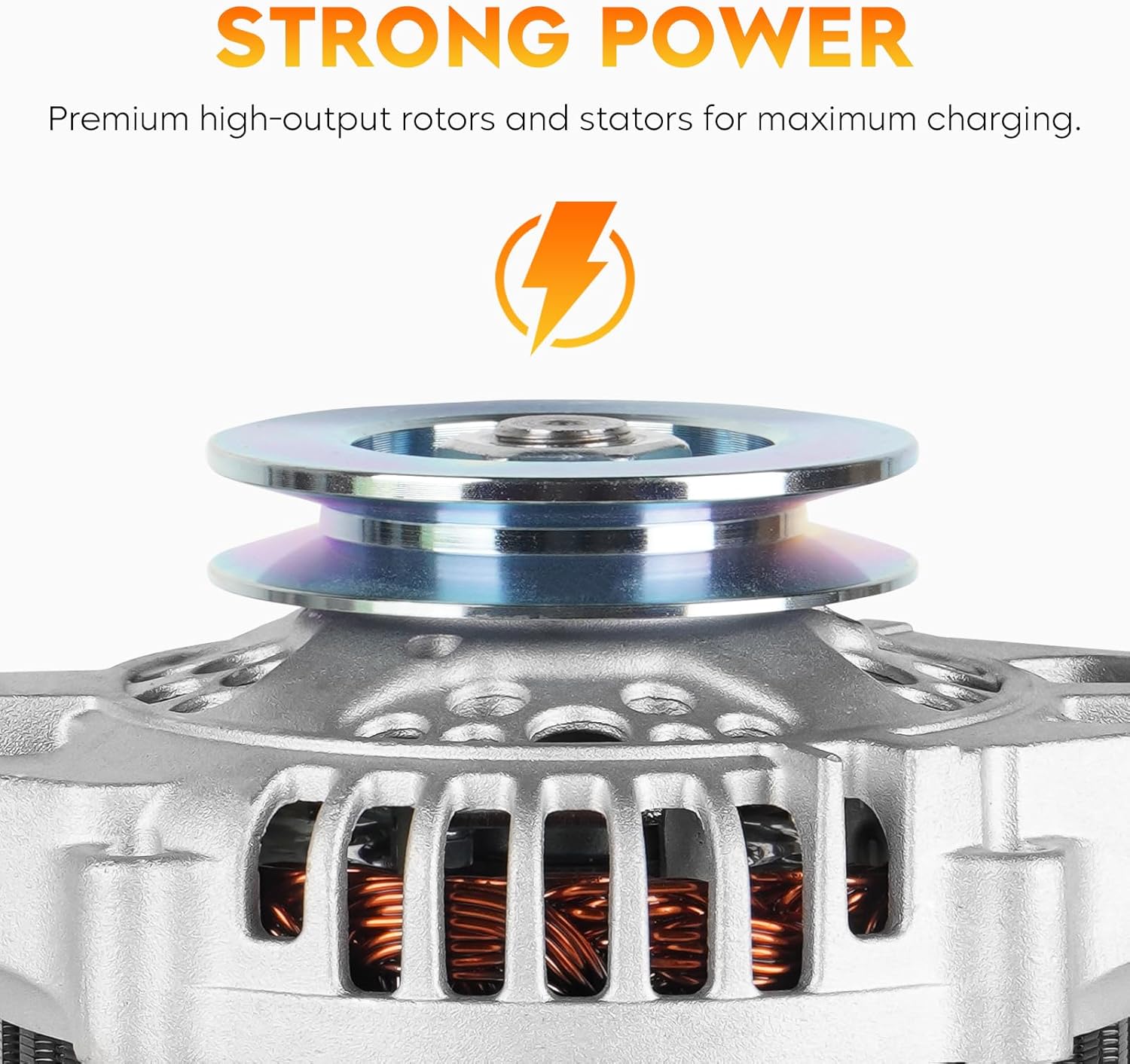 New Alternator for 1995 1996 1997 Nissan Pickup L4 2.4L 2.4 23100-0S300, 23100-0S300R, 2310M-0S300RW, LR160-727, 400-44020, AHI0016, 334-2065A, 2-13644, 2-13778