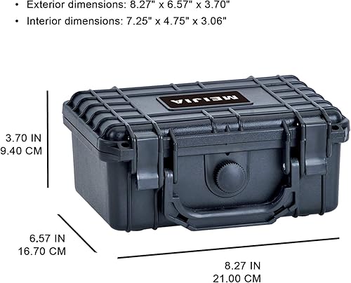 Miniatura 2 de MEIJIA Funda protectora impermeable IP67 portátil para todo tipo de clima, funda rígida, funda para cámara con espuma personalizable, para uso de