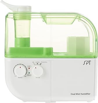 SPT SU-4010G Dual Mist Humidifier with ION Exchange Filter, Green