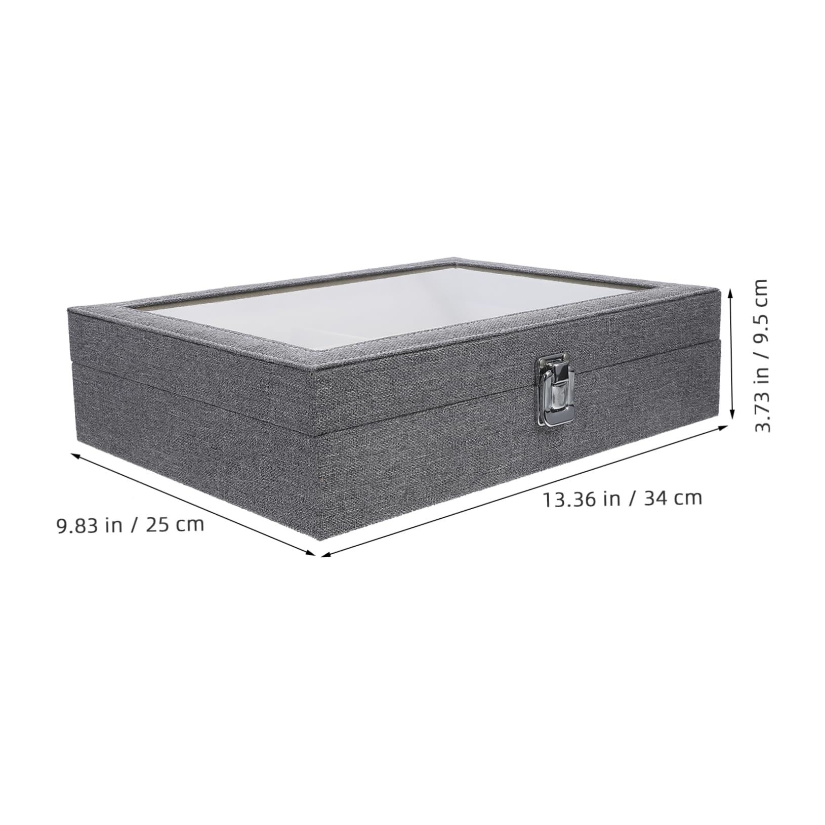 Organizador de Gafas y Lentes con Compartimentos Caja Expositora Transparente Gafas de Sol y Accesorios Almacenamiento Práctico