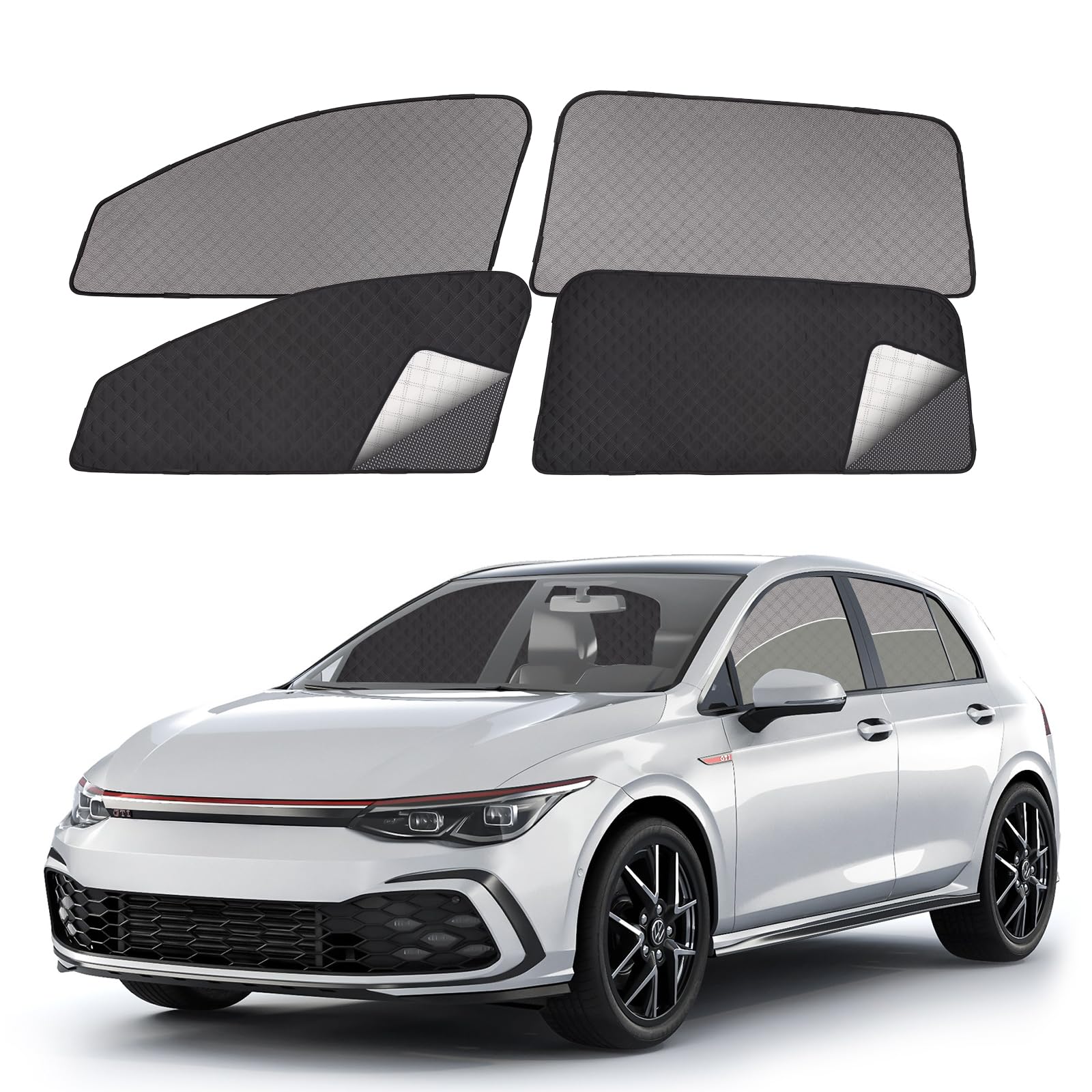 XCBYT Pare-Soleil Double Couche Détachable pour VW Golf 8 MK8 2020-2023
