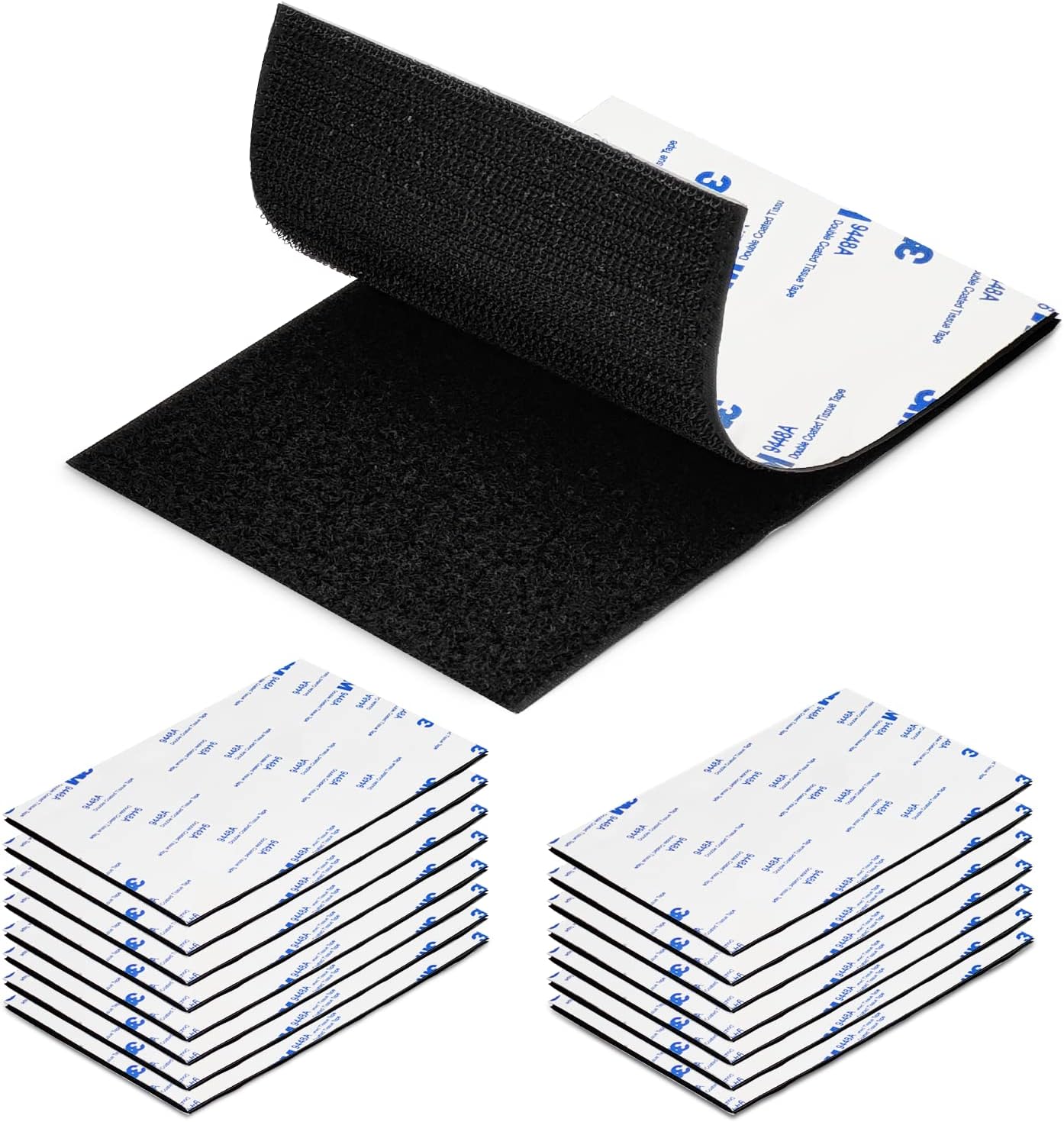 15Pairs Upgrade Hook Loop Strips with Adhesive Heavy