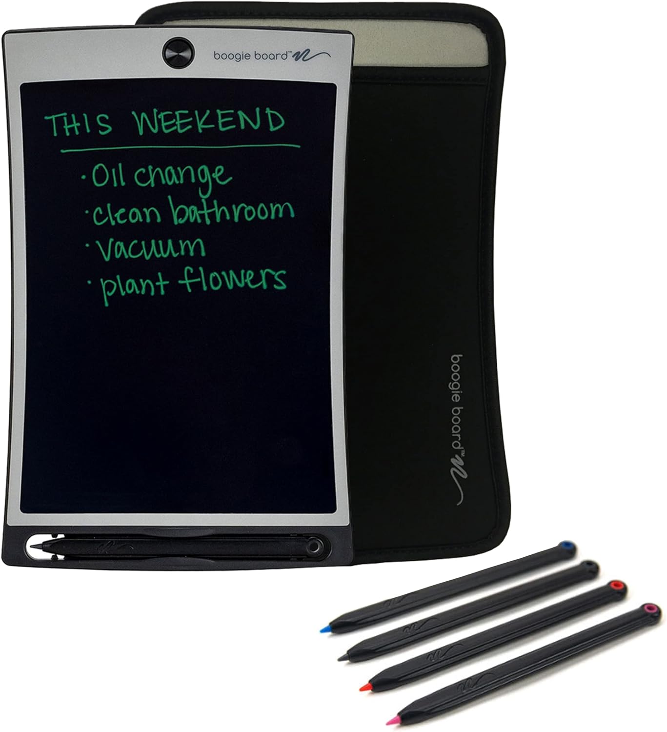 Boogie Board Jot Deluxe Kit with tablet, sleeve, and styluses