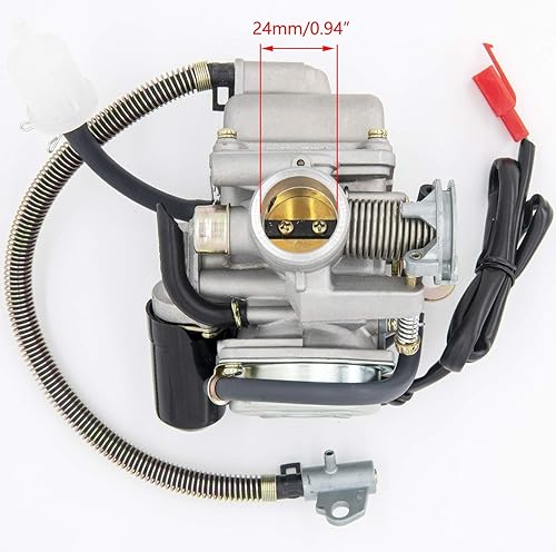 Miniatura 2 de GY6 (150 cc) Carburador para motores de 4 tiempos de 150 cc, 125 cc, 152QMJ 157QMJ de 4 tiempos, choque eléctrico para motocicleta, carburador GY6