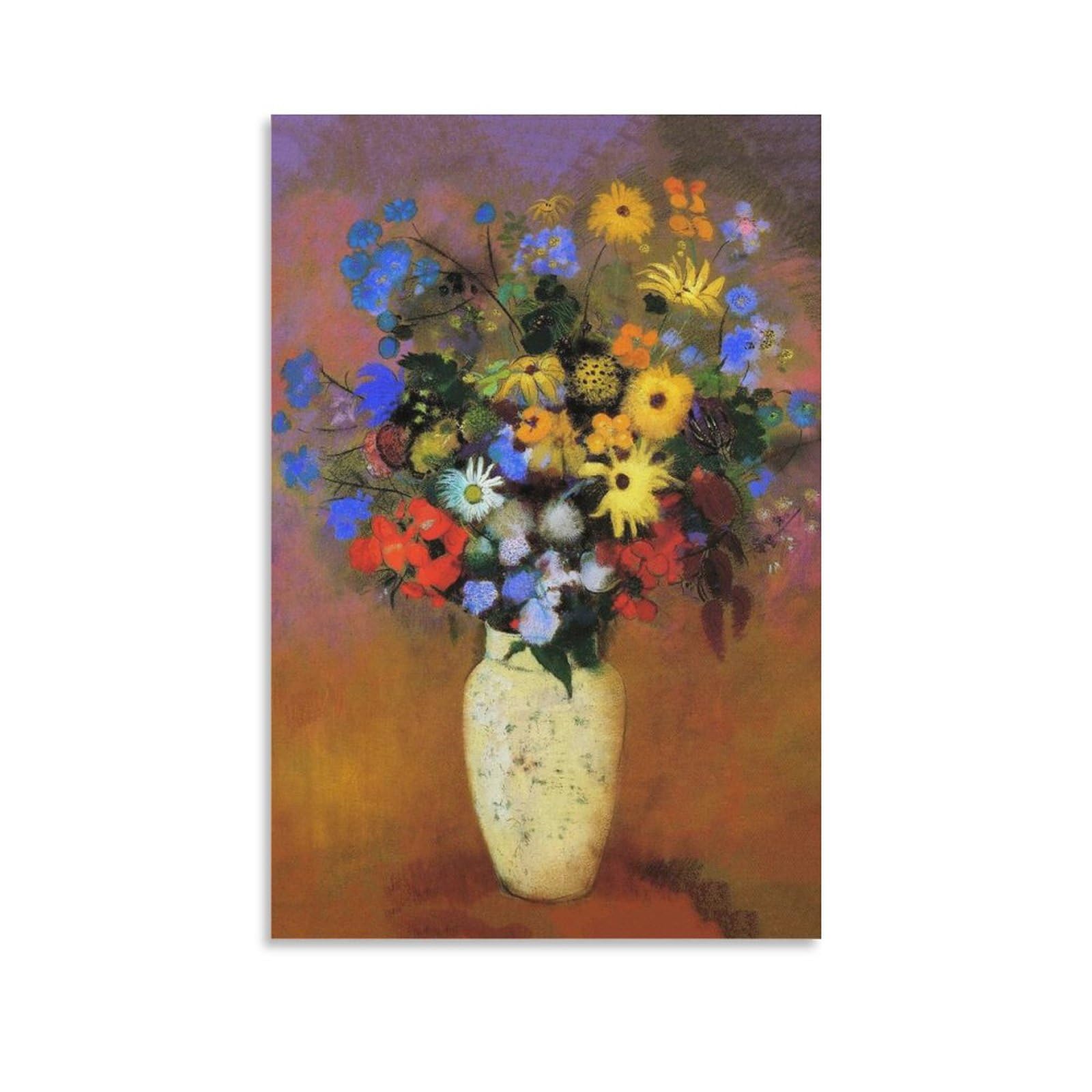 Amazon.co.jp: Odilon Redonオディロン・ルドン《花瓶と花》ポスター