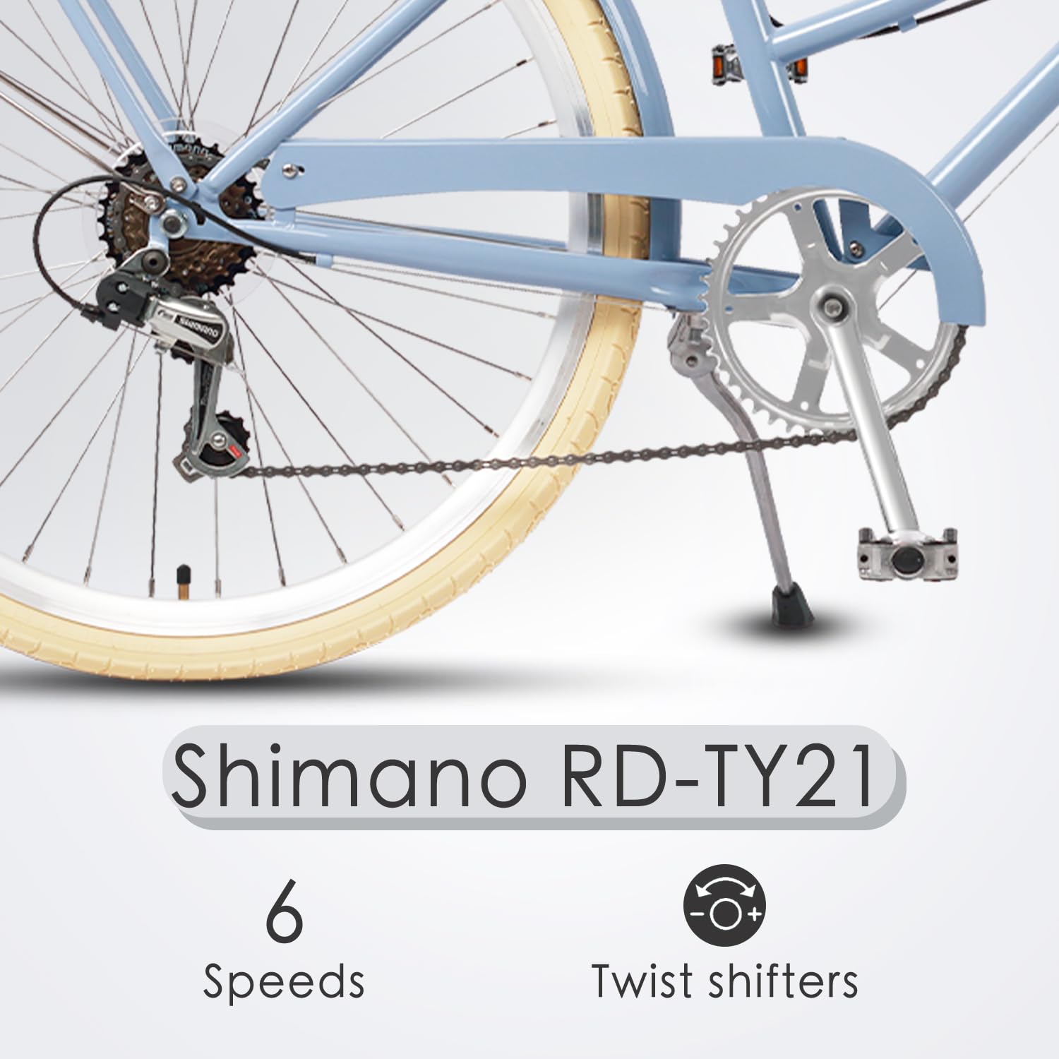 Amazon | AVASTA通勤通学シティーサイクル26インチ自転車シマノ6