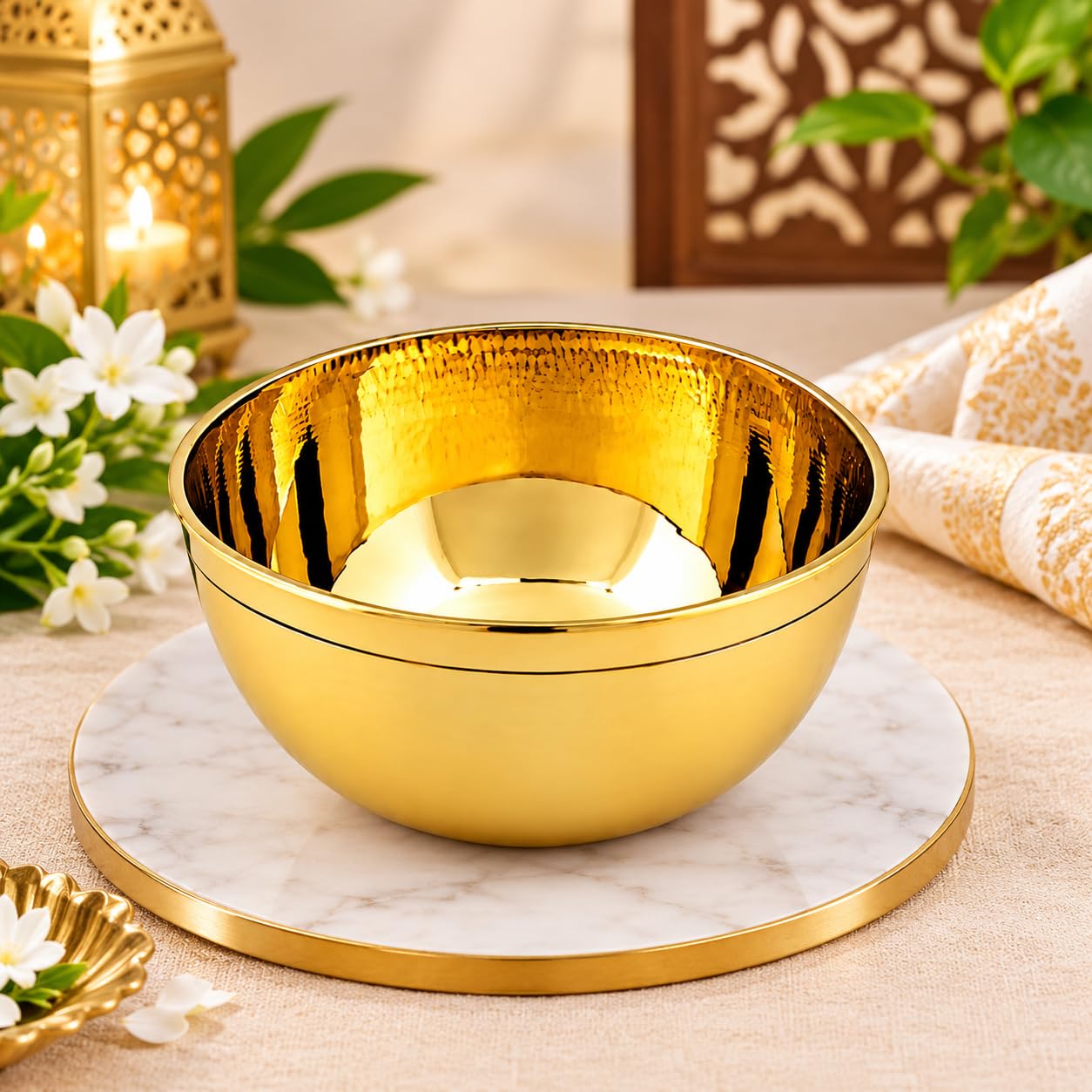 Brass Bowls - Handmade Decorative Spice Bowls -6 Brass Bowls - Handmade Decorative Spice Bowls -6