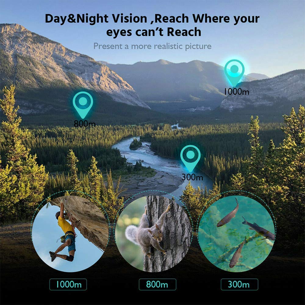 Telescopio monoculare Ultra High Power 40X60 Portable HD Night Vision Telescopio Impermeabile per Escursionismo Caccia Clear