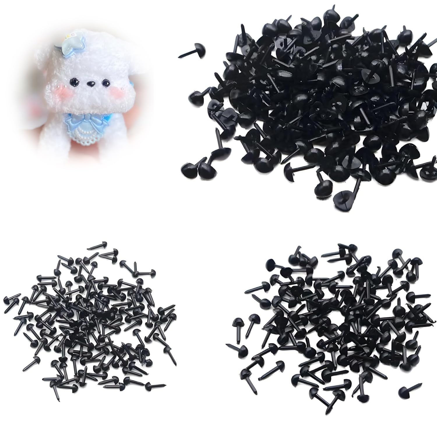 Amazon.co.jp: TVETE さし 鼻 ぬいぐるみ 鼻 動物 プラスチック【約150