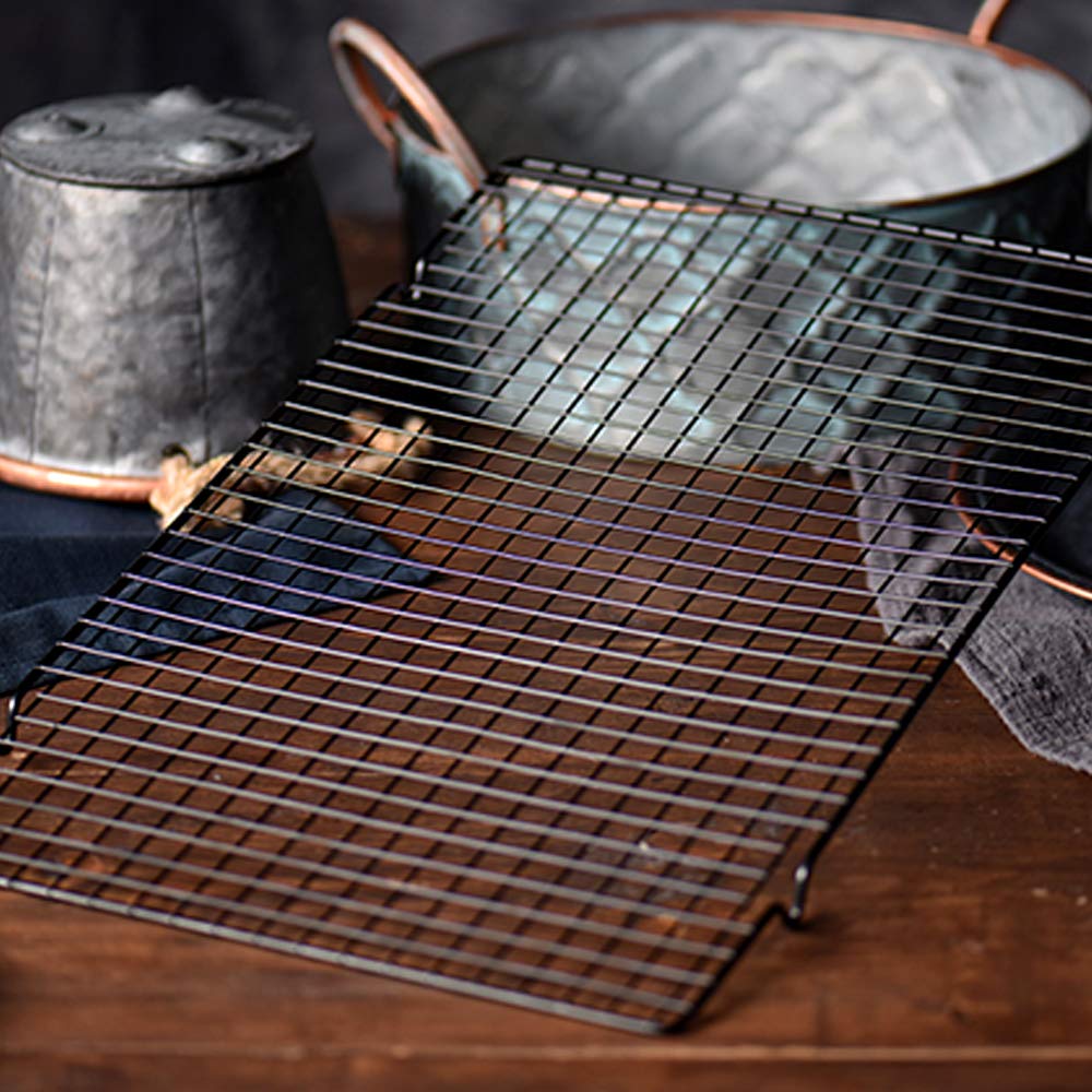 Pastel Estante de Enfriamiento Antiadherente Rejillas para Enfriar Acero Inoxidable Rejilla de Enfriamiento Bandeja de Hornear Parrilla de Alambre Accesorios para Asar, Hornear, Asar a Parrilla